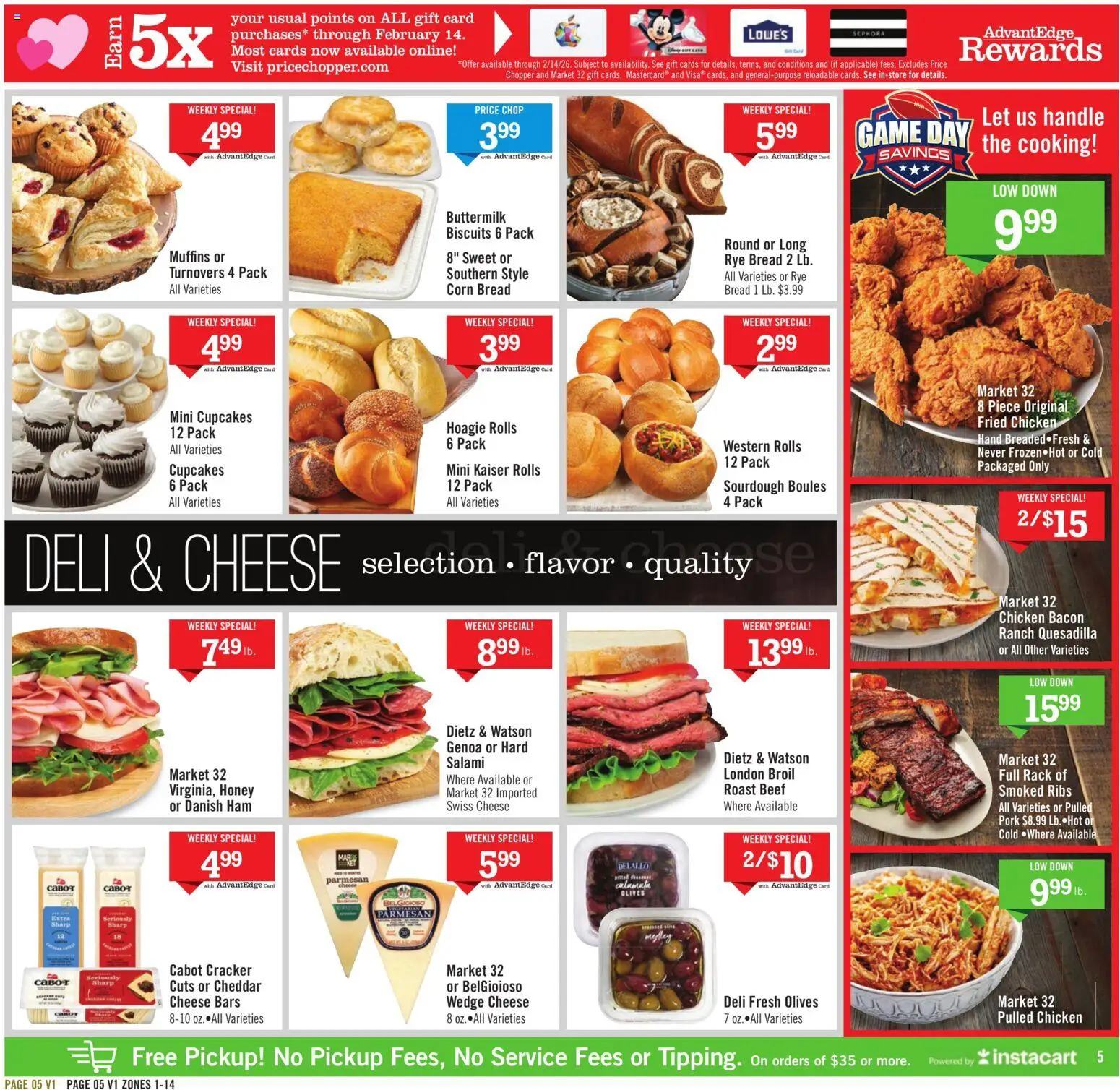 Price Chopper Weekly Ad - valid from 01.02.2026 | Page: 5 | Products: Corn, Cheese, Ham, Pork