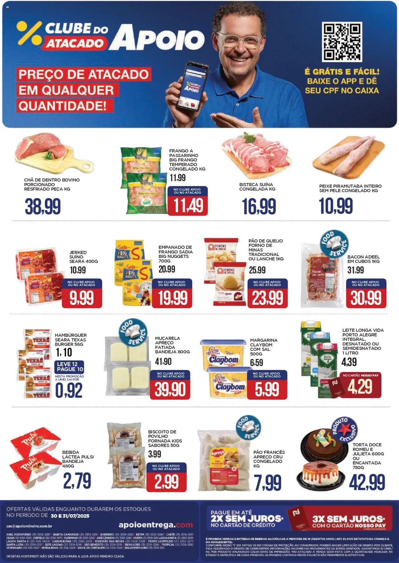 Apoio Mineiro Folheto - válido de 30.07.2025 | Página: 2 | Produtos: Forno, Caixa, Pão, Chá