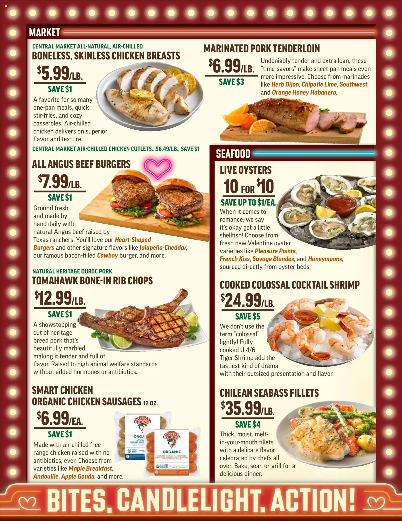 Central Market Weekly Ad - valid from 11.02.2026 | Page: 3 | Products: Pork, Beef, Seafood, Grill