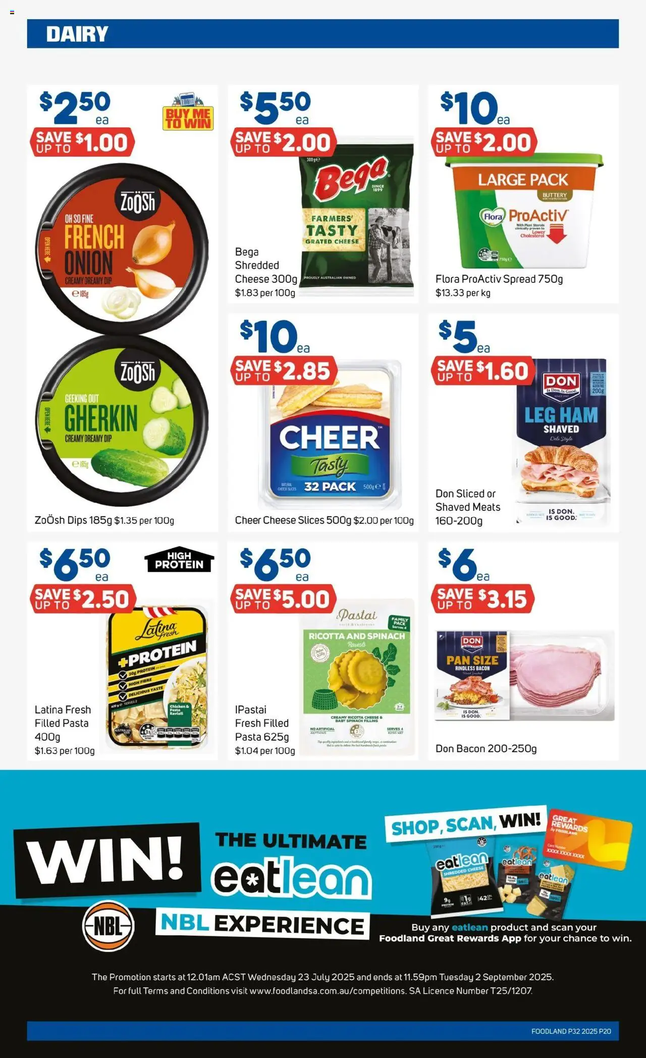 Foodland catalogue - valid from 06.08.2025 | Page: 20 | Products: Bacon, Dairy, Chicken, Rum