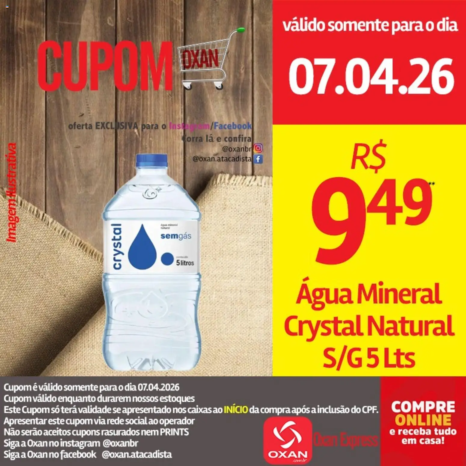 Oxan Atacadista Folheto - válido de 07.04.2026 | Página: 13 | Produtos: Água mineral