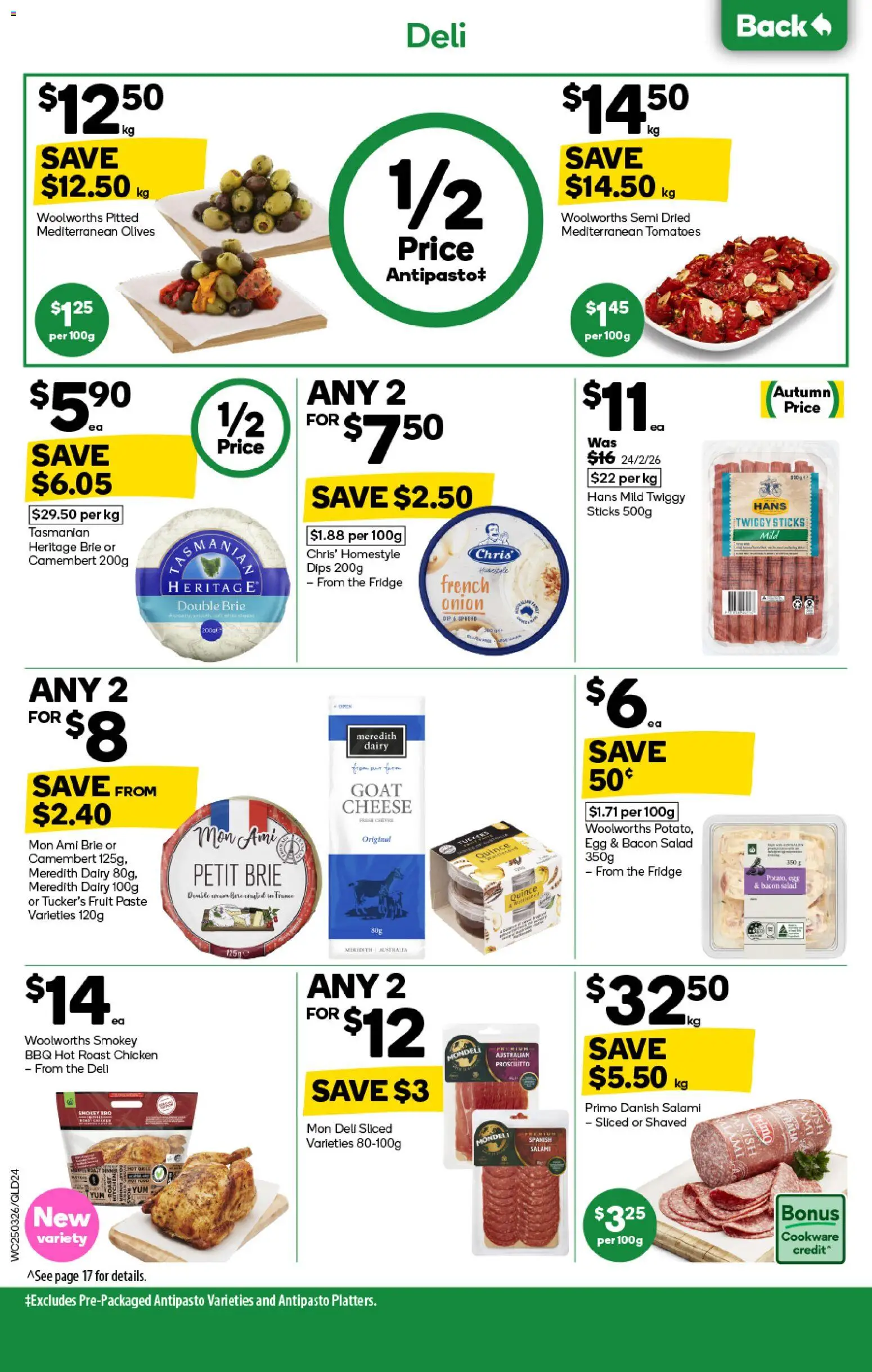 Woolworths catalogue - valid from 25.03.2026 | Page: 24 | Products: Bacon, Chicken, Cookware, Fridge