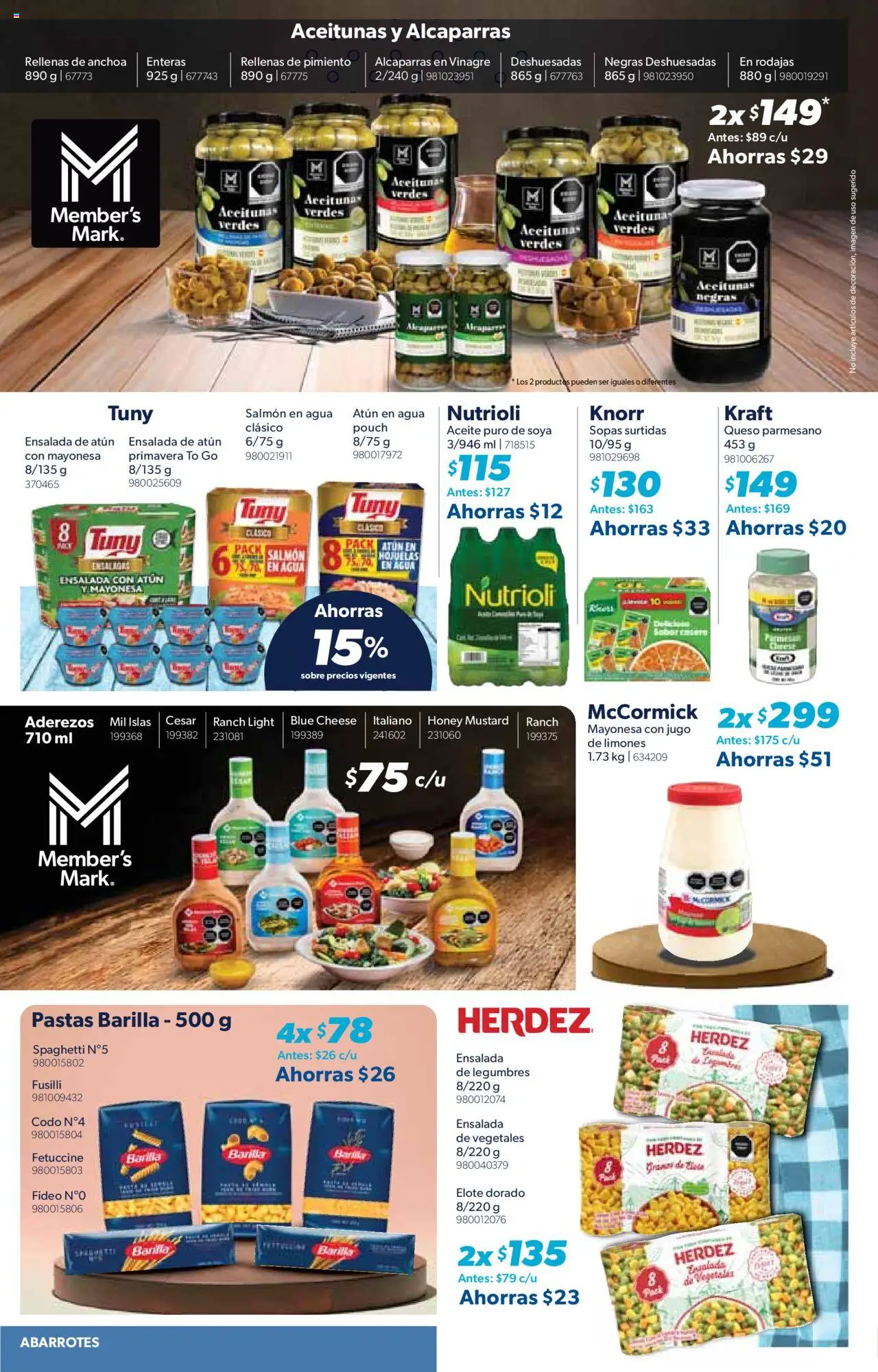 Nuevas ofertas de Sam's Club válidas en toda la República Mexicana desde el 07.08.2025. ¡Encuentra las mejores ofertas en Sam's Club - Catálogo Productos Especiales! | Página: 14 | Productos: Aceitunas, Agua, Queso, Hojuelas