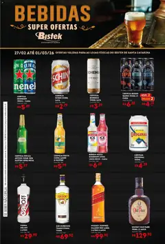 Bistek Supermercados ofertas Bebidas - Pré-Visualização do folheto da loja Bistek Supermercados, válido de 27.02.2026