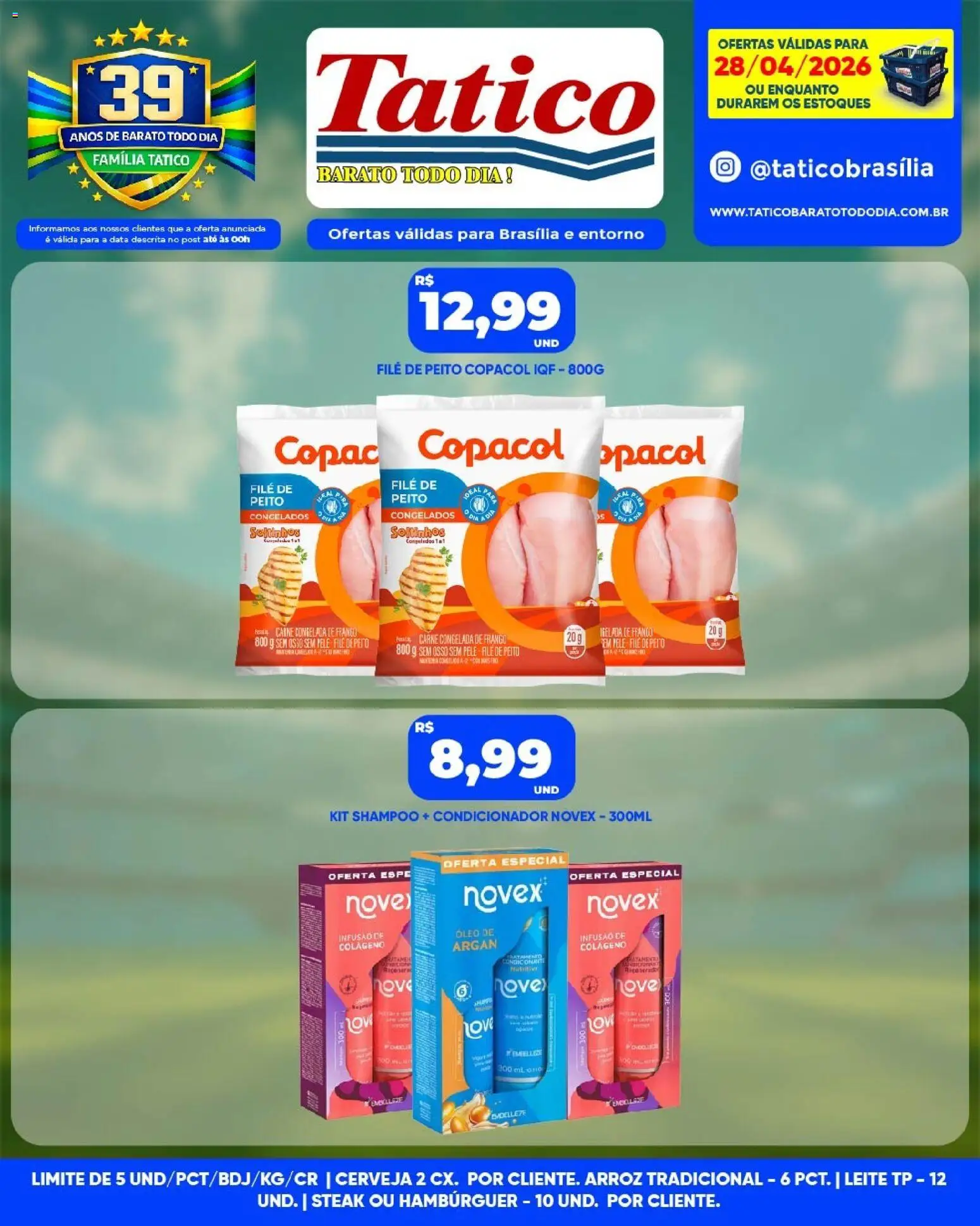 Tatico Folheto - válido de 29.04.2026 | Página: 30 | Produtos: Shampoo, Carne, Hambúrguer, Frango