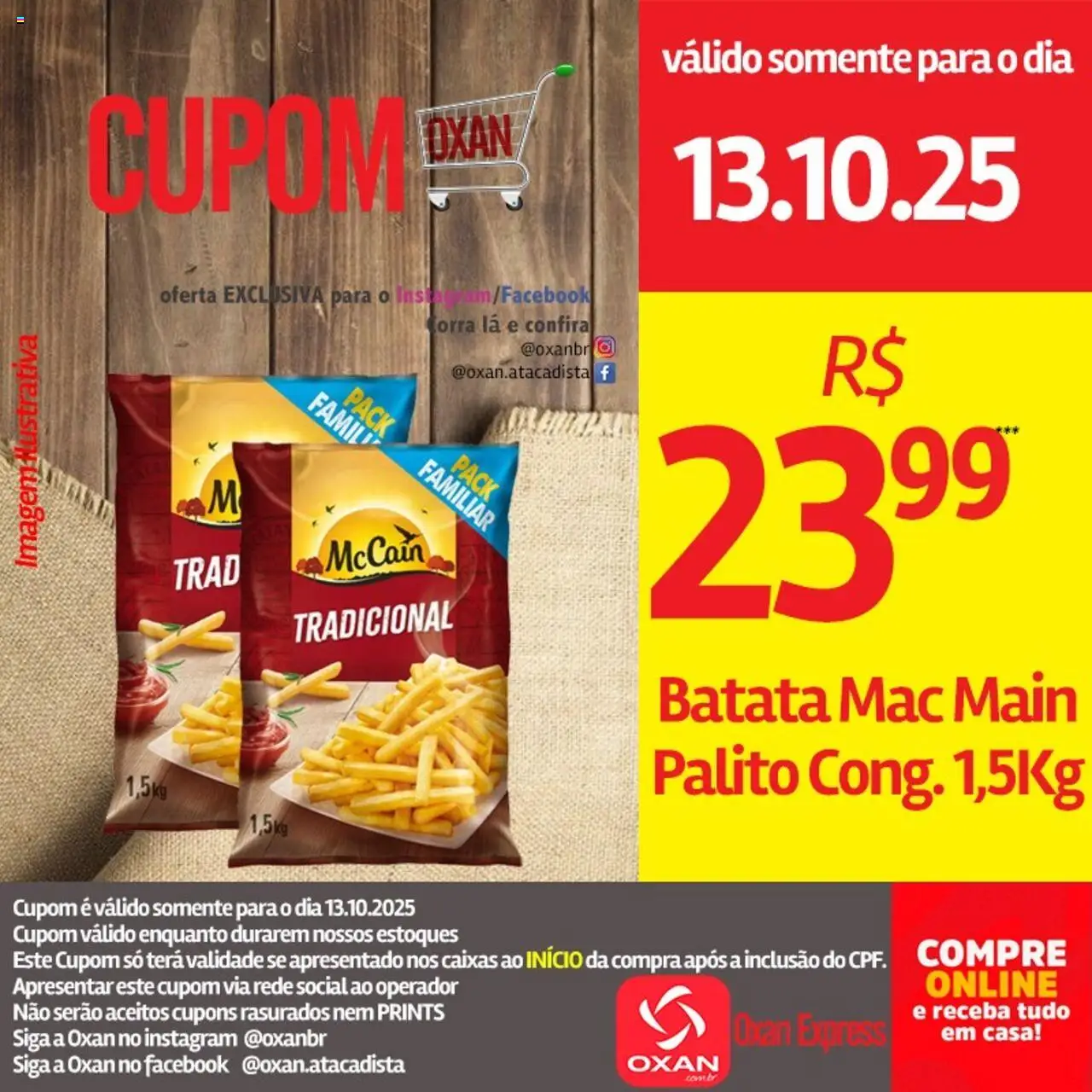 Oxan Atacadista Folheto - válido de 13.10.2025 | Página: 7 | Produtos: Batata