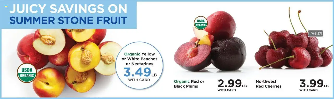 QFC Weekly Ad - OR - valid from 30.07.2025 | Page: 8 | Products: Cherries, Peaches