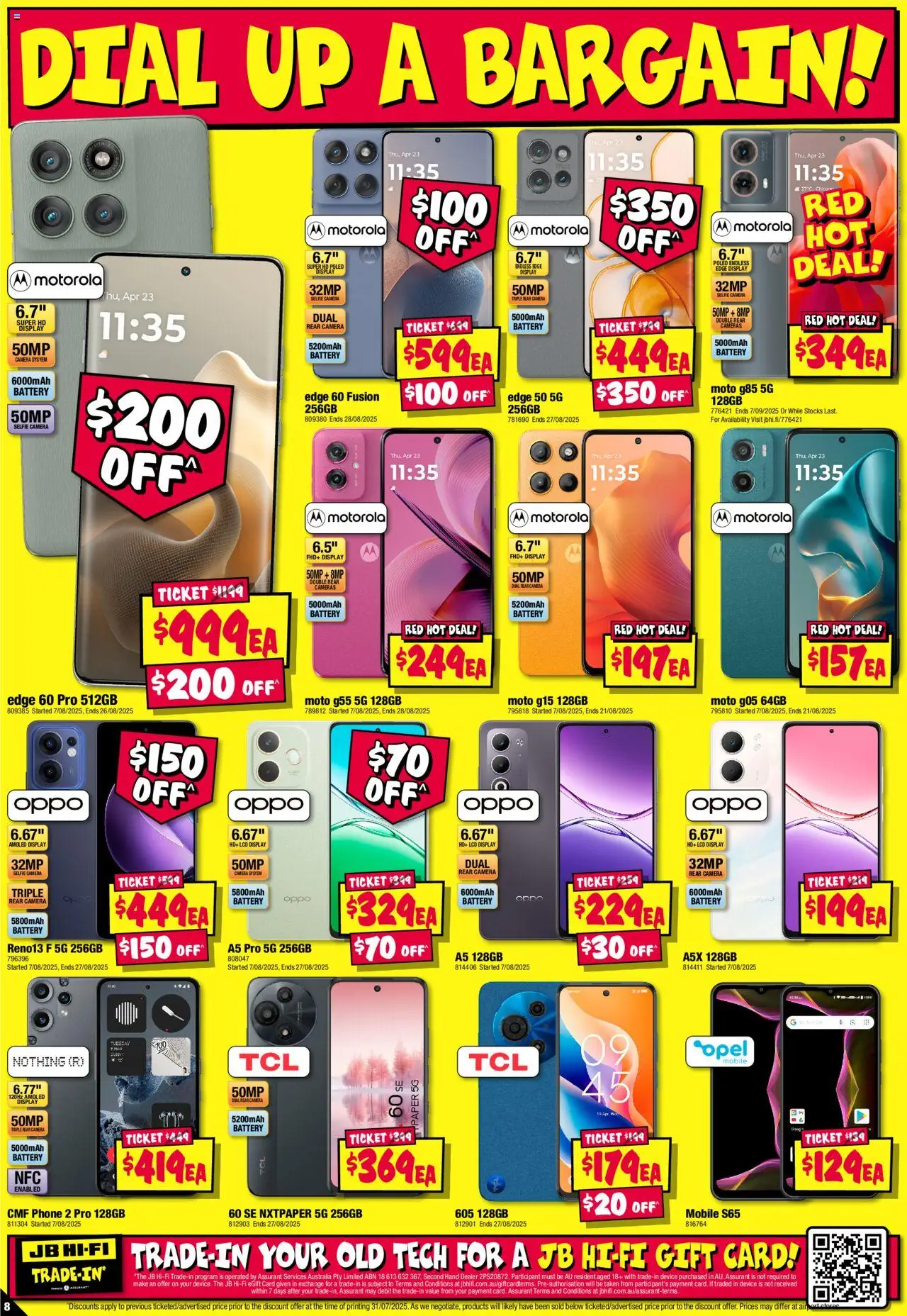 JB Hi-Fi catalogue - valid from 14.08.2025 | Page: 8 | Products: Battery, Phone, Device, Camera