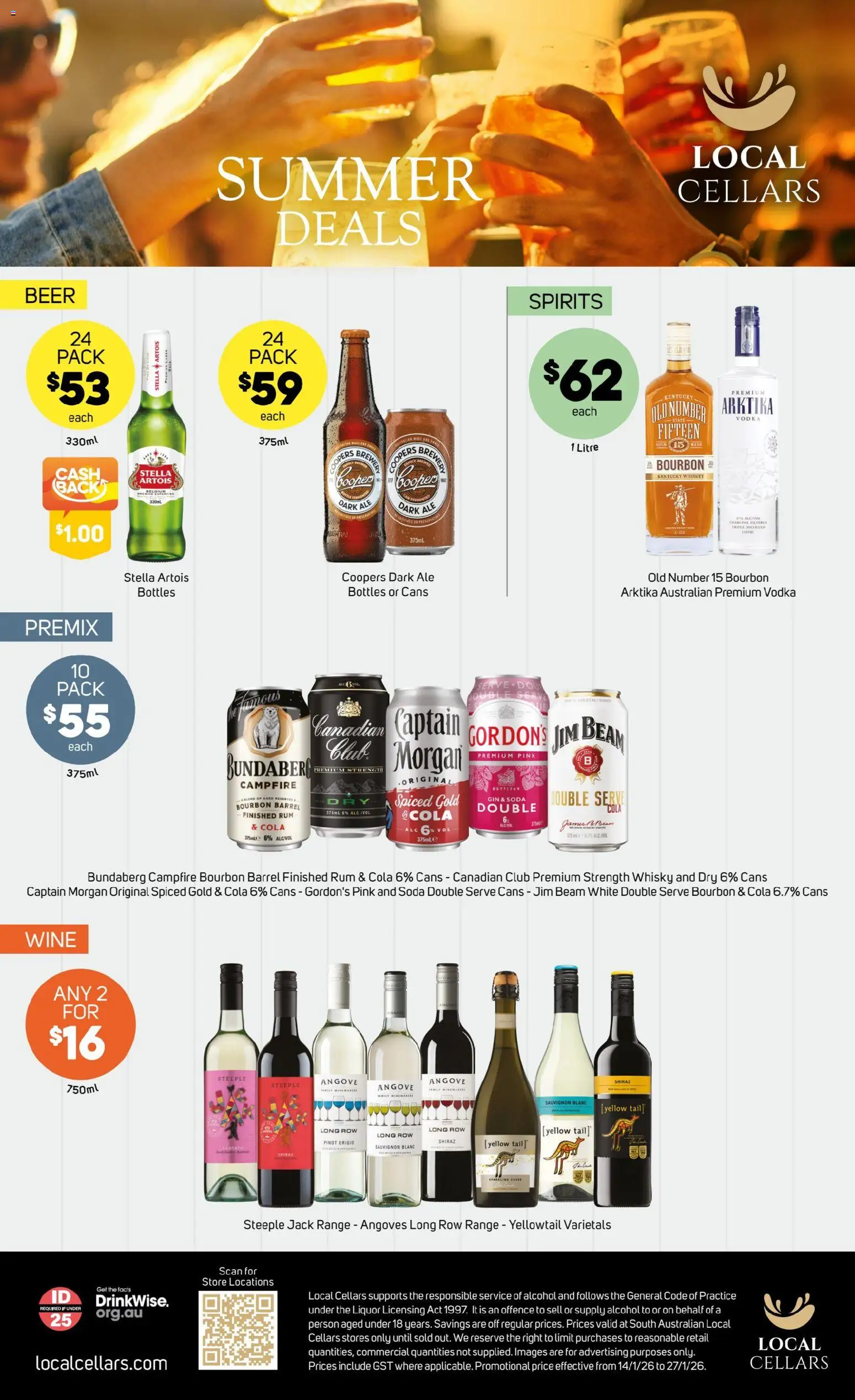Foodland catalogue - valid from 14.01.2026 | Page: 33 | Products: Beer, Bourbon, Whiskey, Rum