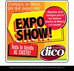 Vista previa de Muebles Dico catálogo Expo Show, nuevo folleto de la tienda, válido en México a partir del 06.02.2026