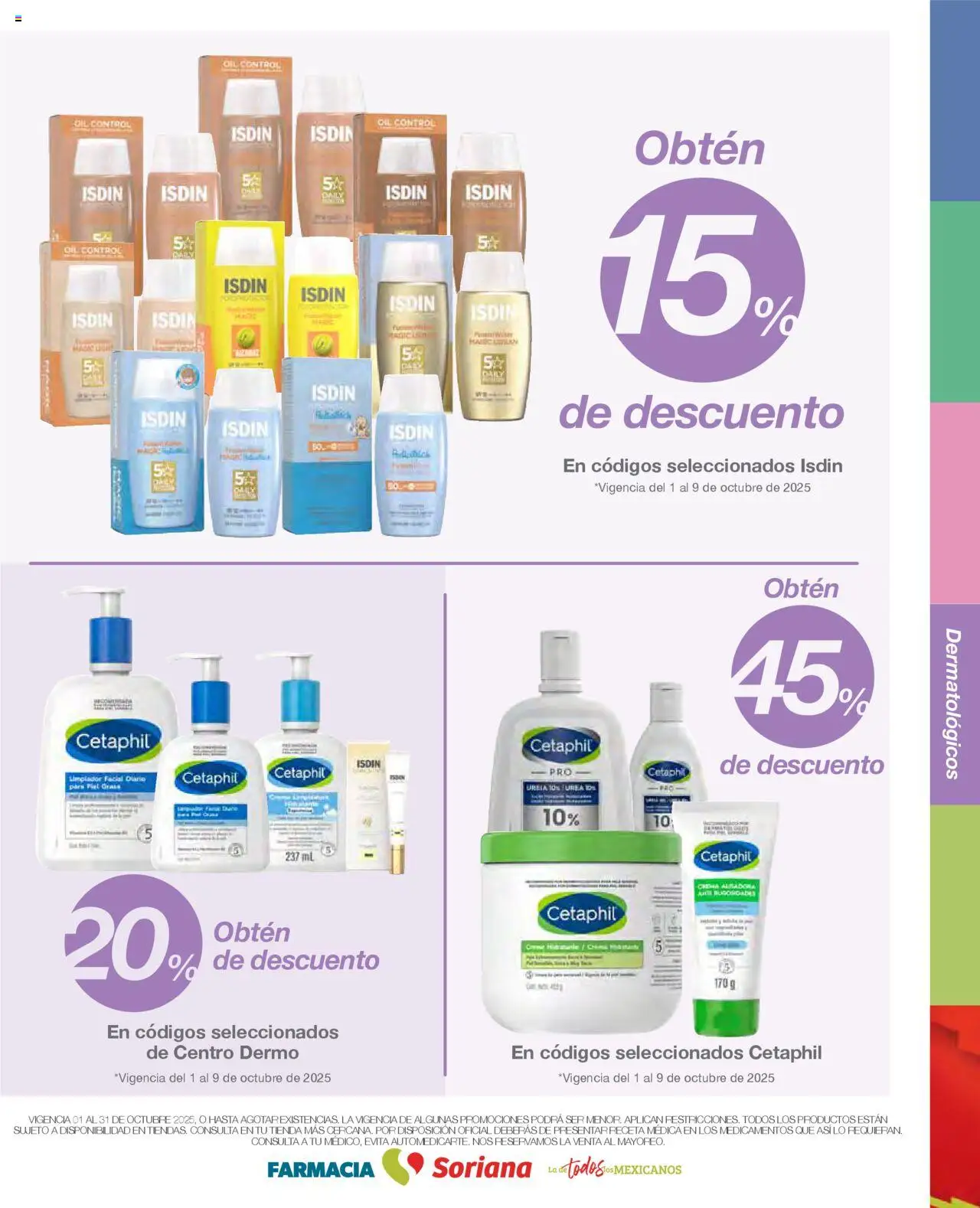 Nuevas ofertas de Soriana válidas en toda la República Mexicana desde el 01.10.2025. ¡Encuentra las mejores ofertas en Soriana - Folleto Farmacia Híper Nacional! | Página: 14 | Productos: Limpiador, Limpiador facial