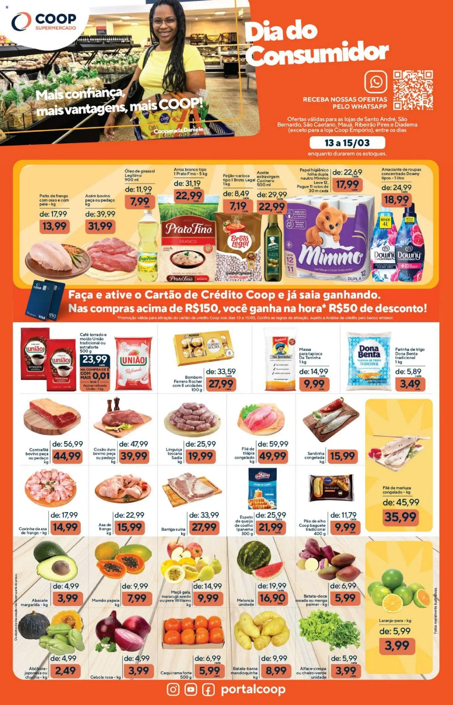 Coop Folheto - válido de 13.03.2026 | Página: 1 | Produtos: Pera, Alho, Banco, Café