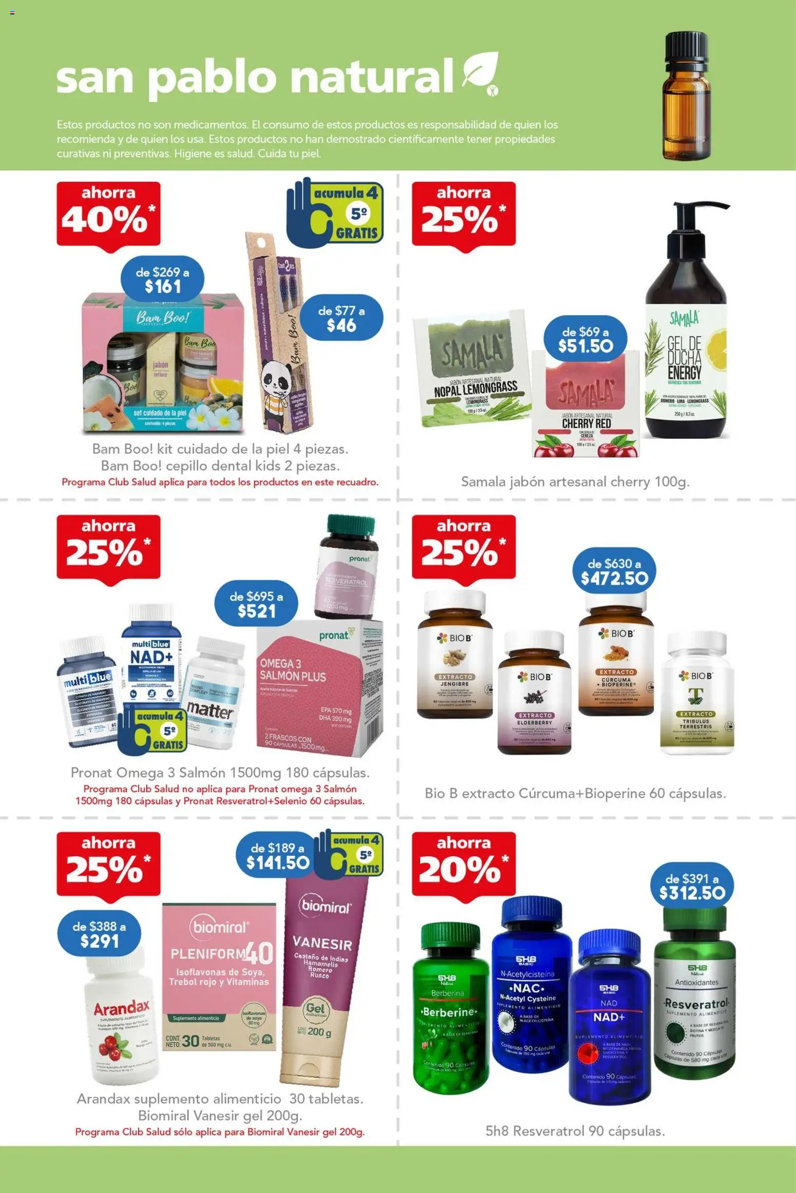 Nuevas ofertas de Farmacia San Pablo válidas en toda la República Mexicana desde el 26.04.2026. ¡Encuentra las mejores ofertas en Farmacia San Pablo catálogo! | Página: 6