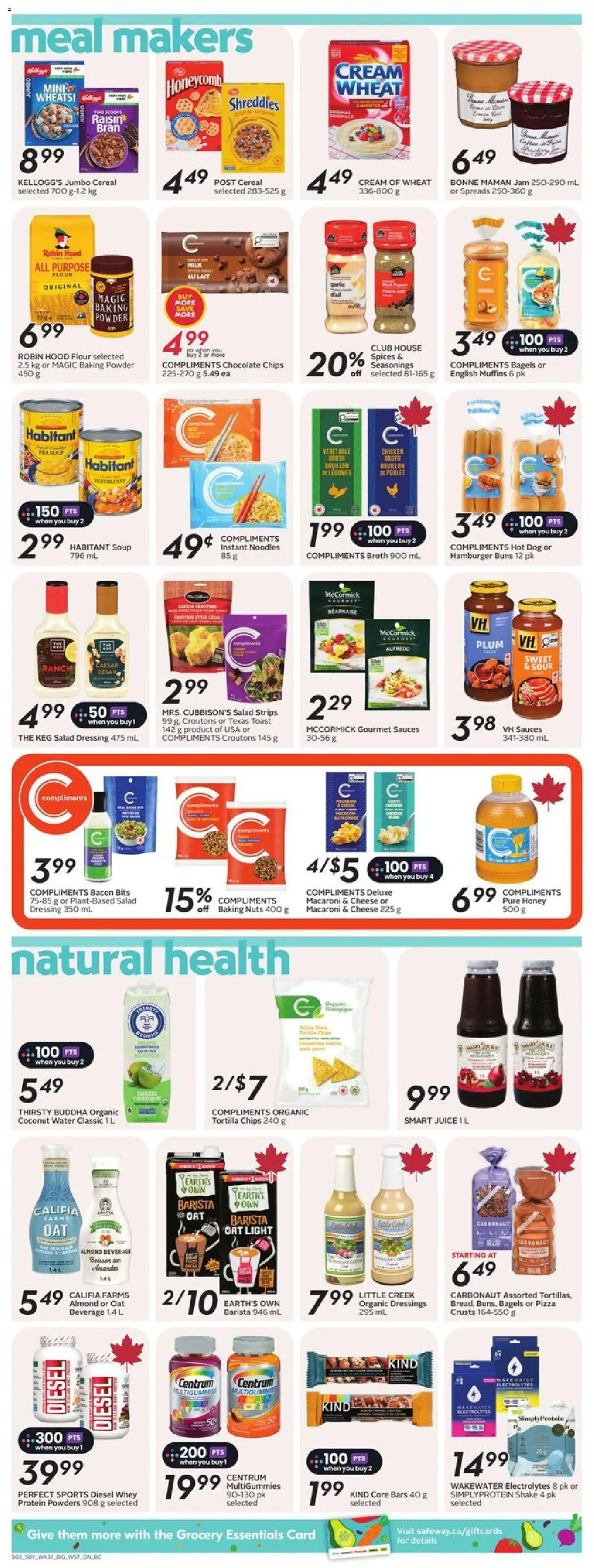 Safeway flyer valid from 08.01.2026 | Page: 10 | Products: Chips, Powder, Milk, Cheese