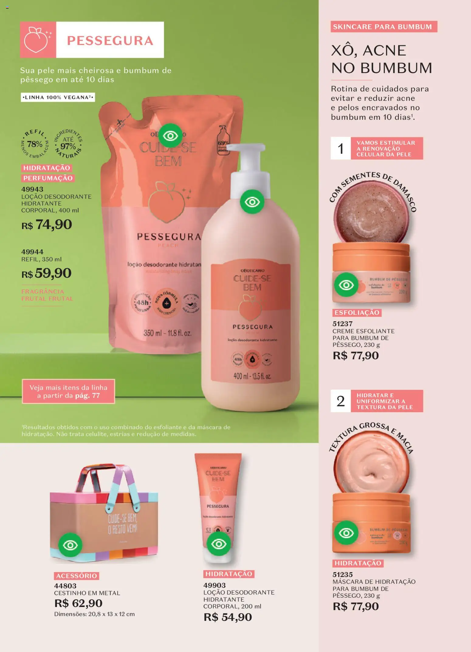 O Boticário Folheto - válido de 02.03.2026 | Página: 80 | Produtos: Damasco, Celular, Desodorante, Creme