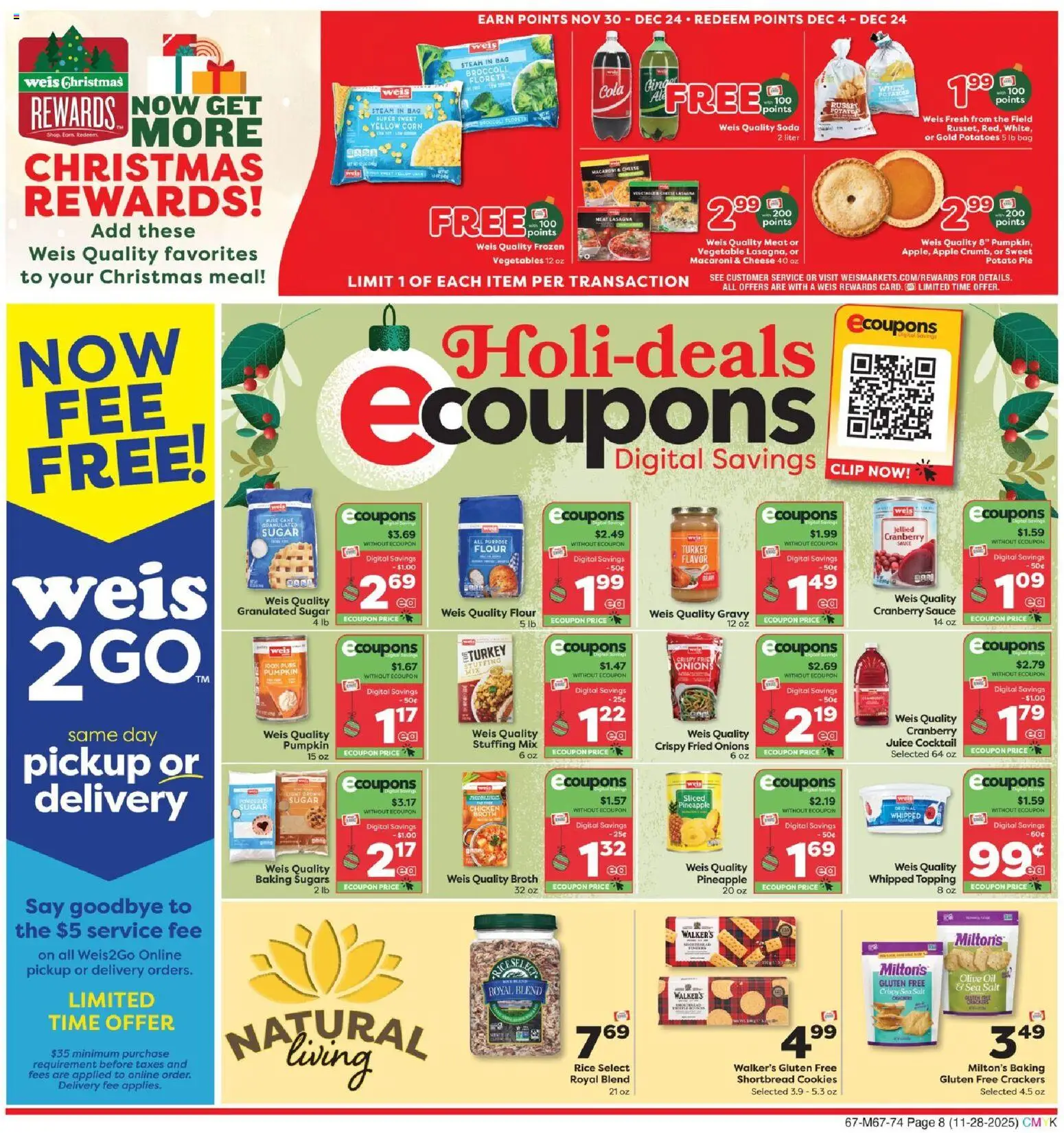Weis Monthly Ad - MD - valid from 28.11.2025 | Page: 12 | Products: Broccoli, Juice, Rice, Potatoes