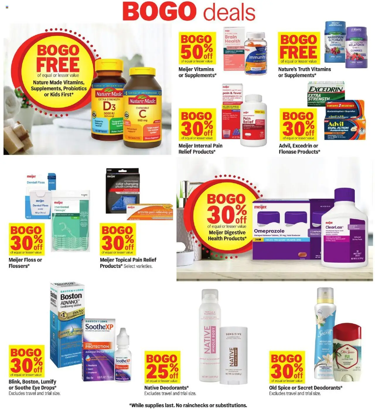 Meijer Weekly Ad - MI - valid from 15.10.2025 | Page: 38 | Products: Magnesium, Probiotics, Melatonin, Raspberry