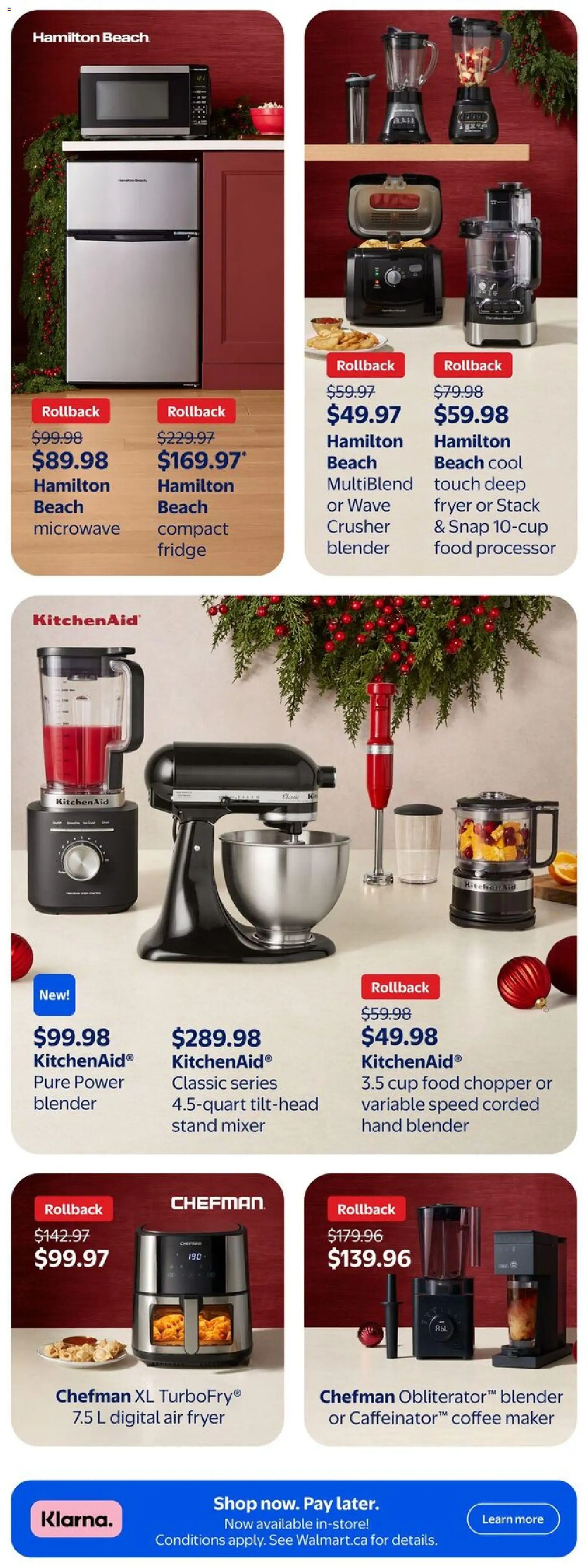 Walmart flyer valid from 27.11.2025 | Page: 20 | Products: Coffee maker, Mixer, Fryer, Coffee