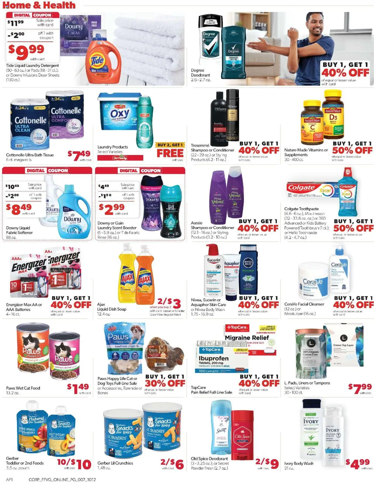 Family Fare Weekly Ad - valid from 12.10.2025 | Page: 12 | Products: Pan, Mouthwash, Pads, Tampons