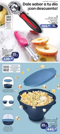 Vista previa de Tupperware catálogo, nuevo folleto de la tienda, válido en México a partir del 01.12.2025 | Página: 66 | Productos: Helado, Tupper, Cuchara