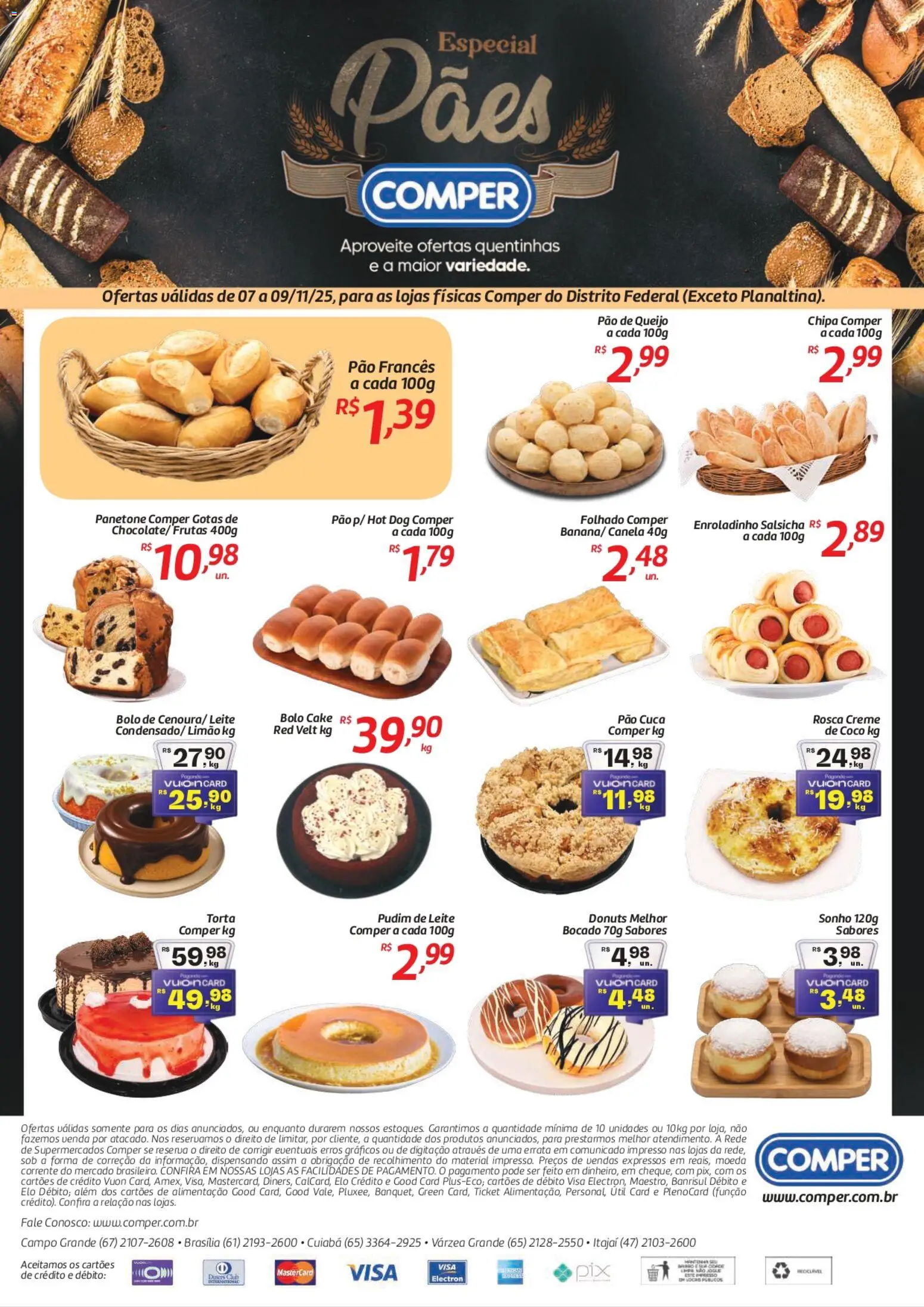 Comper Folheto - válido de 07.11.2025 | Página: 1 | Produtos: Coco, Pão, Canela, Panetone