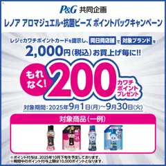 01.09.2025から有効なオファーを含む カワチ - 必ずもらえる！ 200カワチポイント！