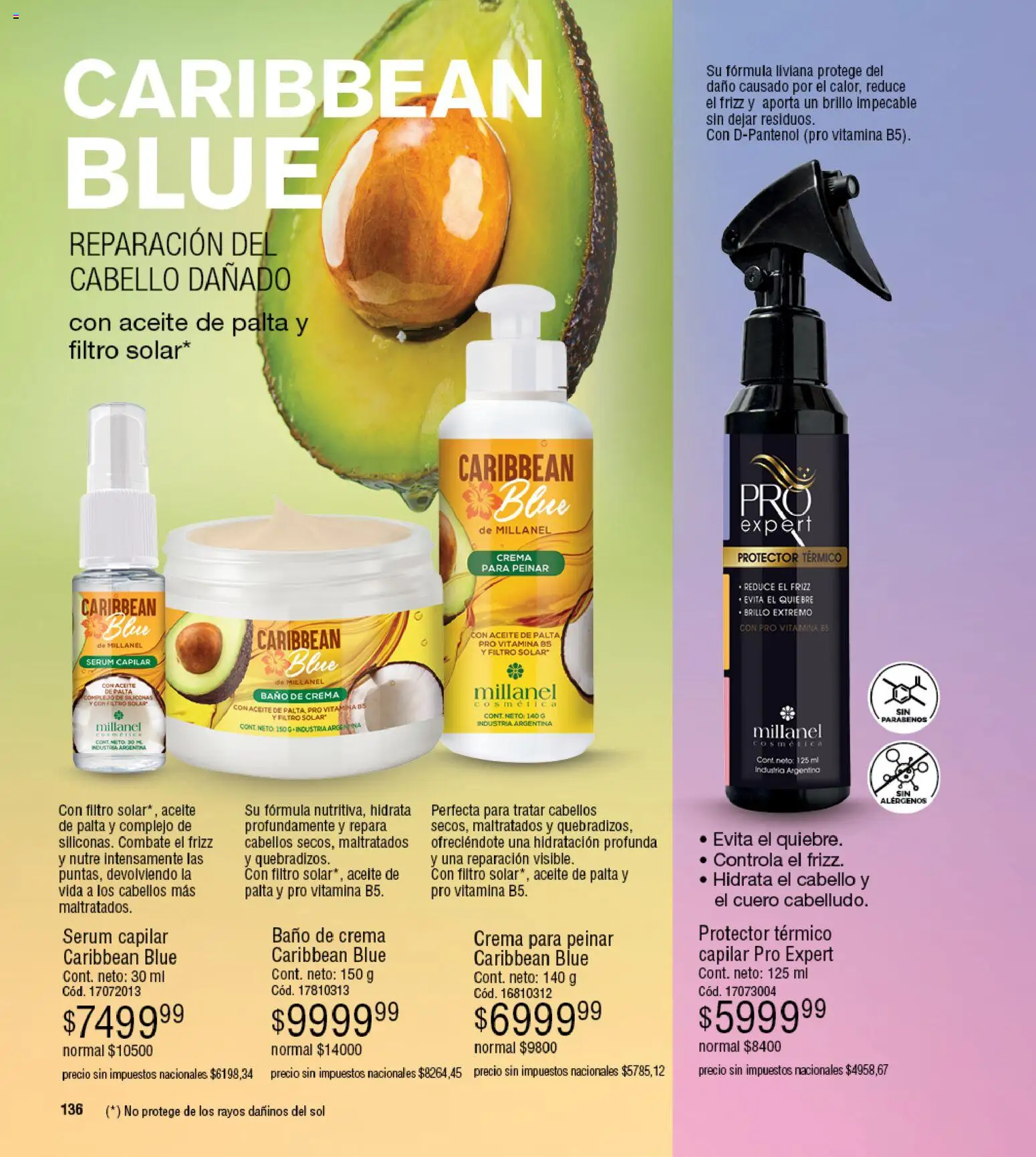 Millanel - Catálogo │ válido desde el 27.04.2026 | Página: 136 | Productos: Baño, Aceite, Serum, Baño de crema