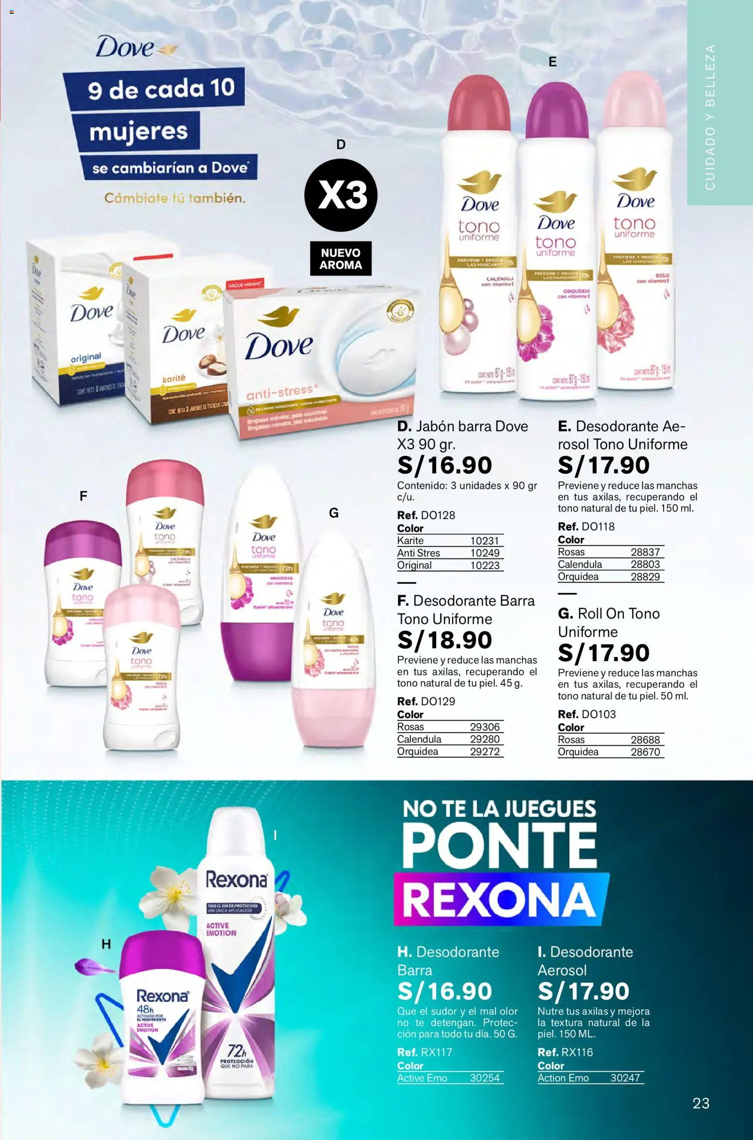 Catálogo Leonisa válido desde 26.12.2025 | Página: 23 | Productos: Jabón, Desodorante, Té