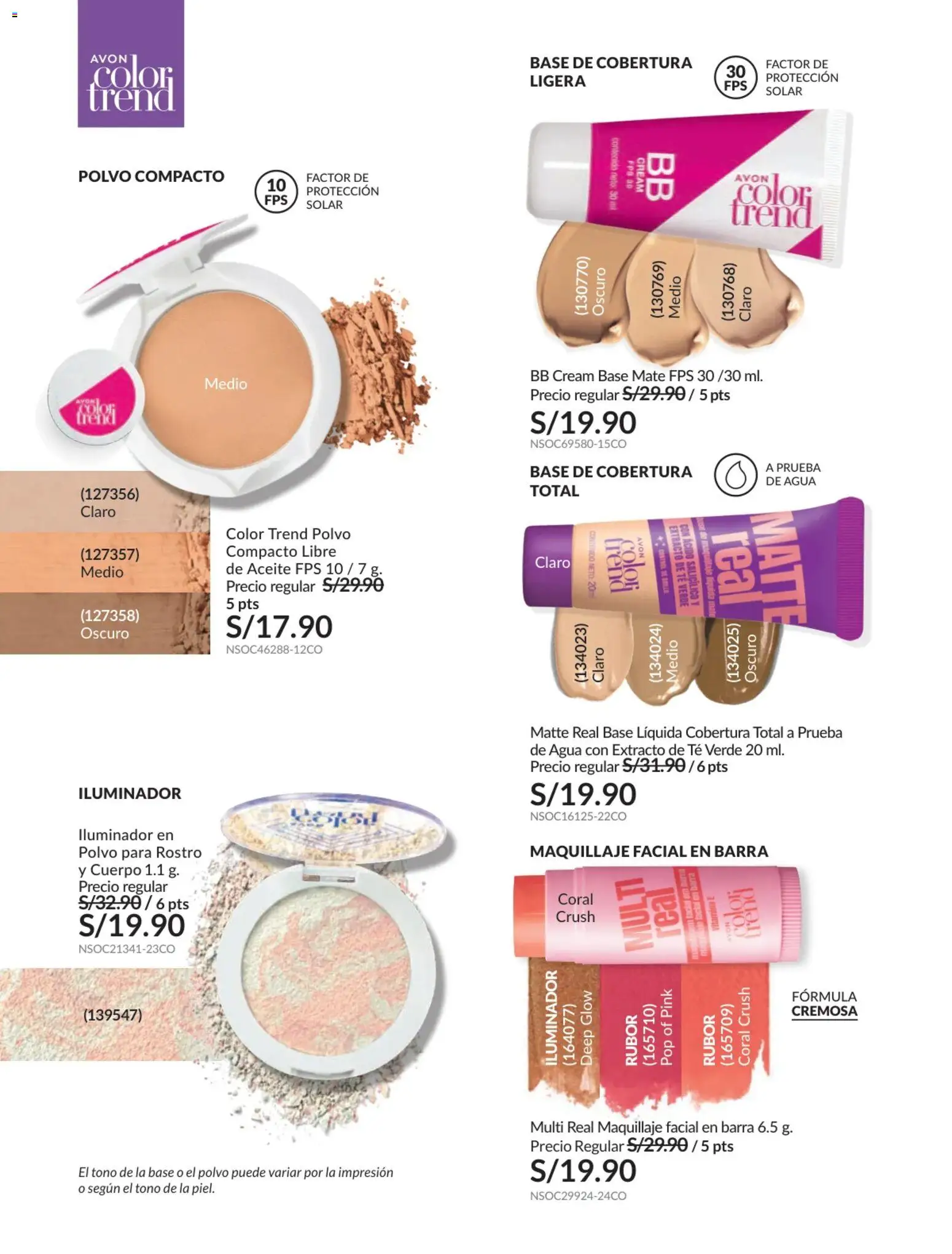Catálogo Avon válido desde 31.01.2026 | Página: 41 | Productos: Aceite, Té, Maquillaje, BB cream