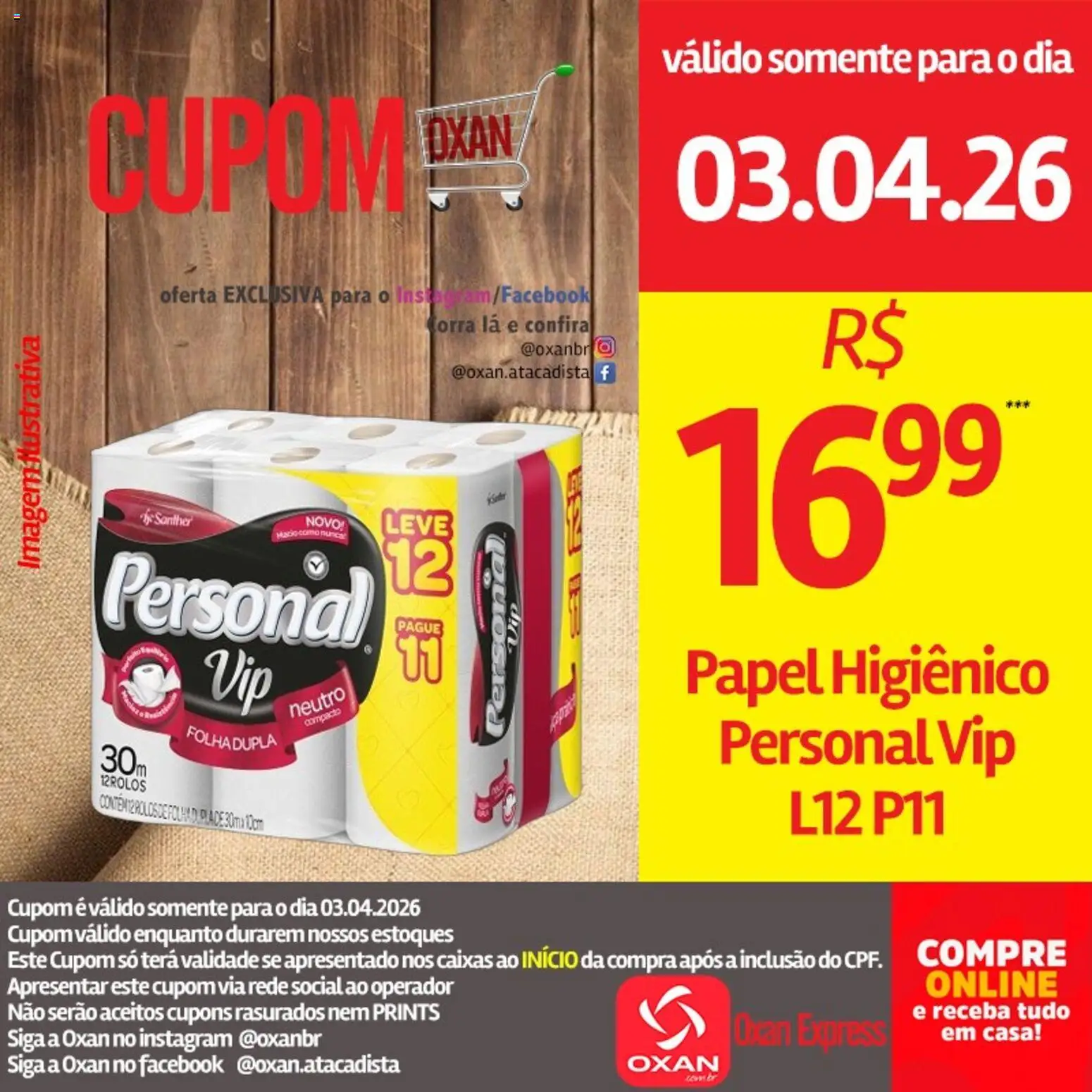 Oxan Atacadista Folheto - válido de 03.04.2026 | Página: 9 | Produtos: Papel higiênico