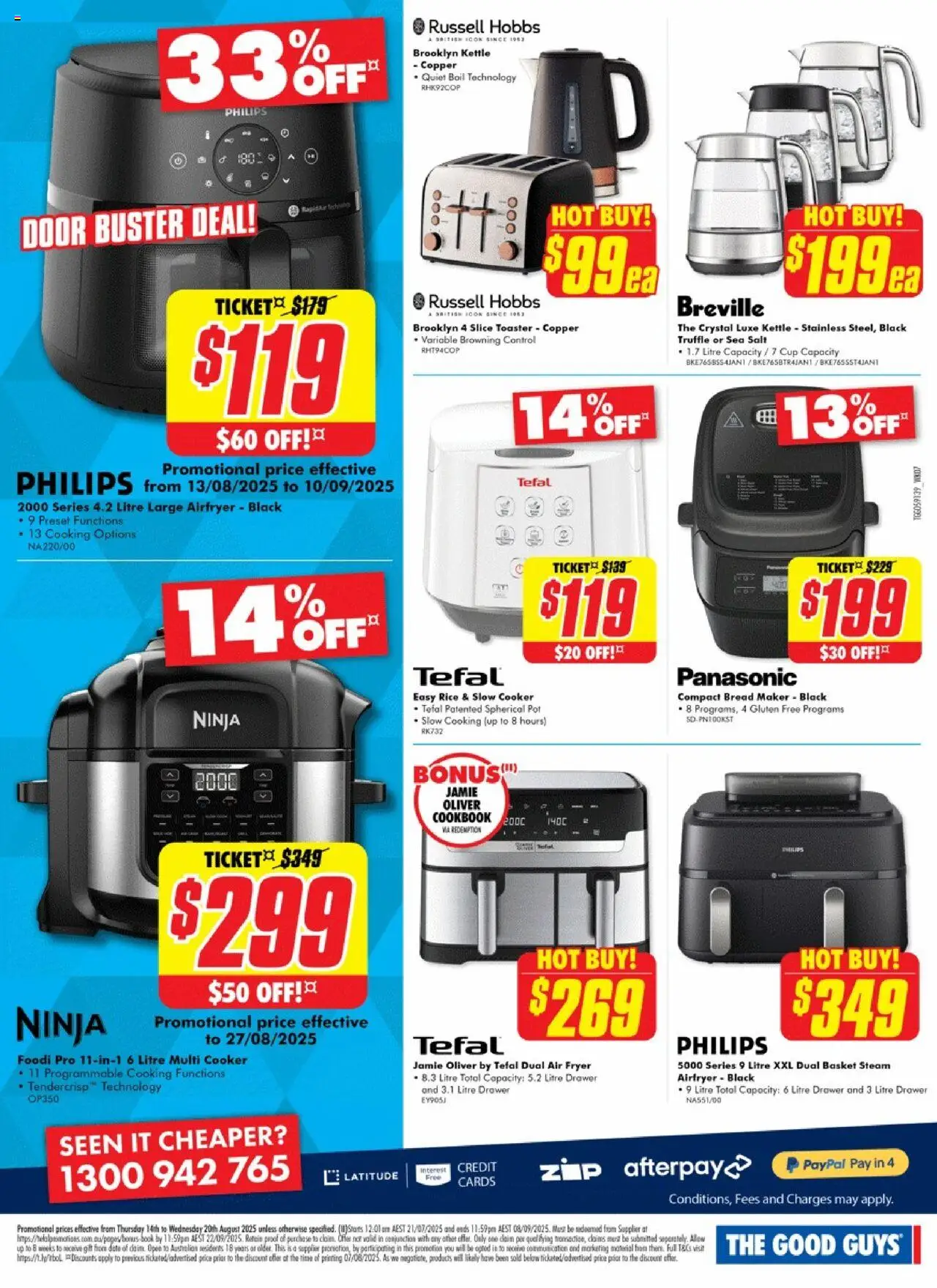 The Good Guys catalogue - valid from 13.08.2025 | Page: 10 | Products: Drawer, Salt, Toaster, Slow cooker