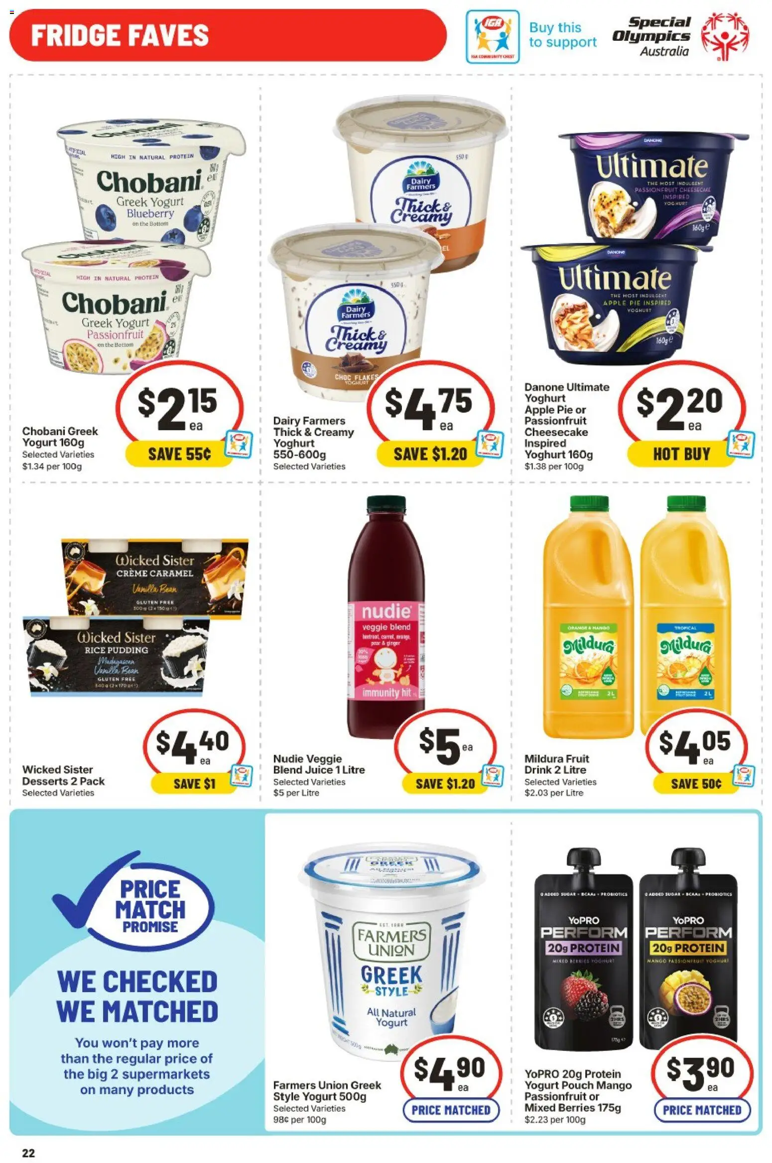 IGA catalogue - valid from 29.04.2026 | Page: 23 | Products: Dairy, Yoghurt, Pudding, Fridge