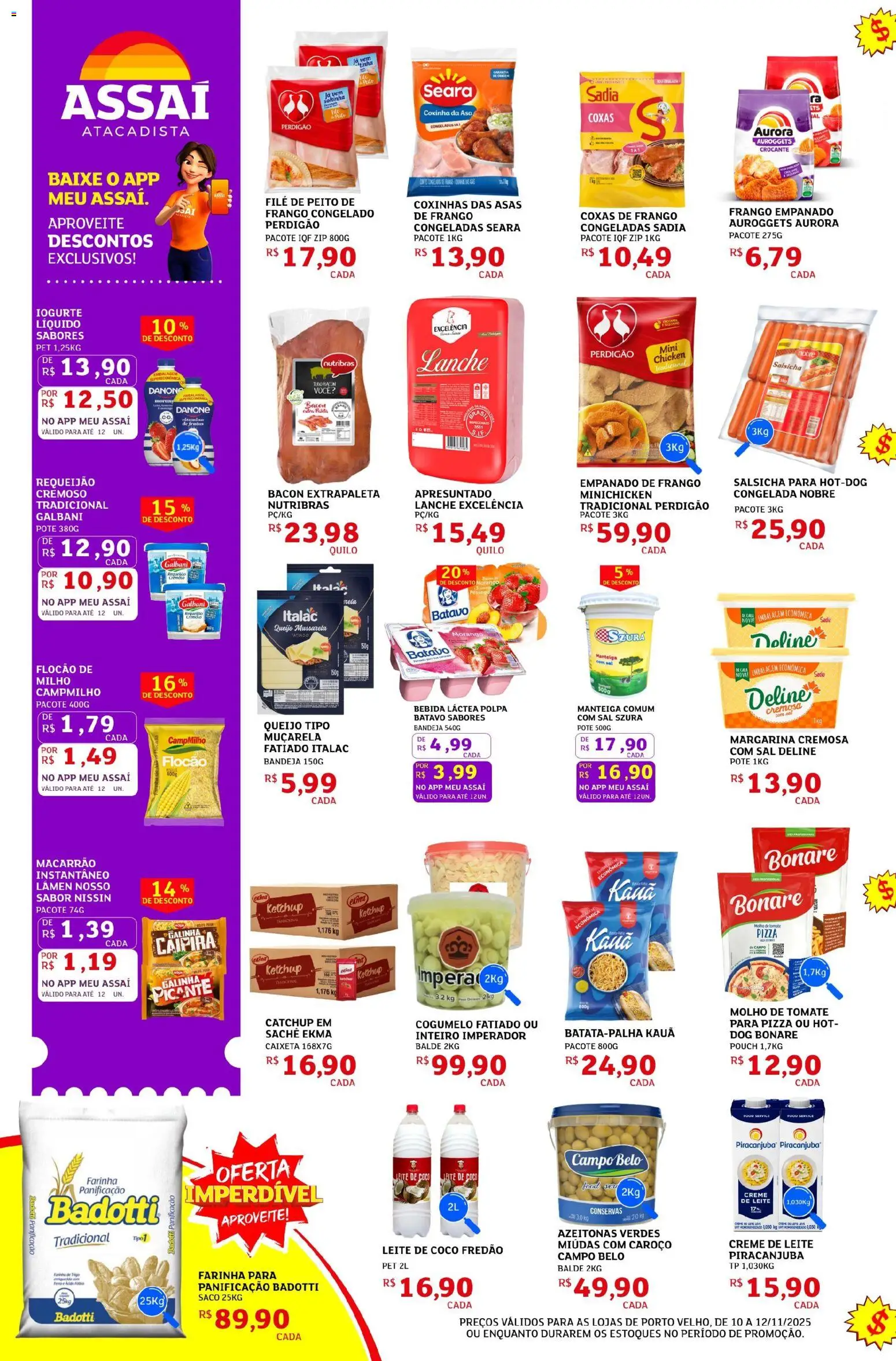 Assaí Atacadista Folheto - válido de 10.11.2025 | Página: 2 | Produtos: Cogumelo, Ketchup, Sal, Leite de coco