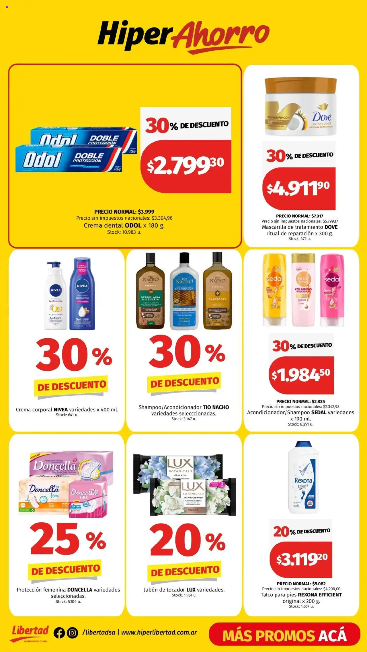Hipermercado Libertad catálogo │ válido desde el 09.10.2025 | Página: 5 | Productos: Mascarilla, Máscara, Shampoo, Crema