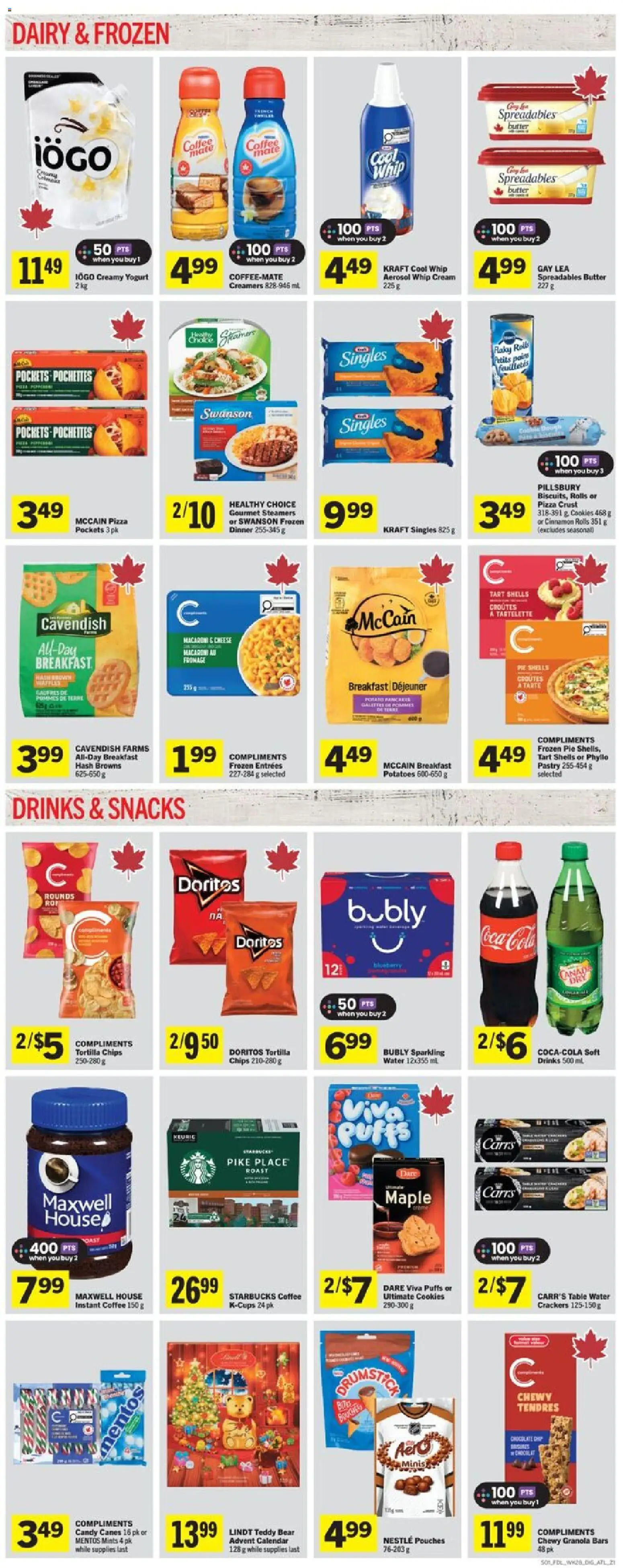 Foodland flyer valid from 06.11.2025 | Page: 7 | Products: Table, Cheese, Yogurt, Coffee
