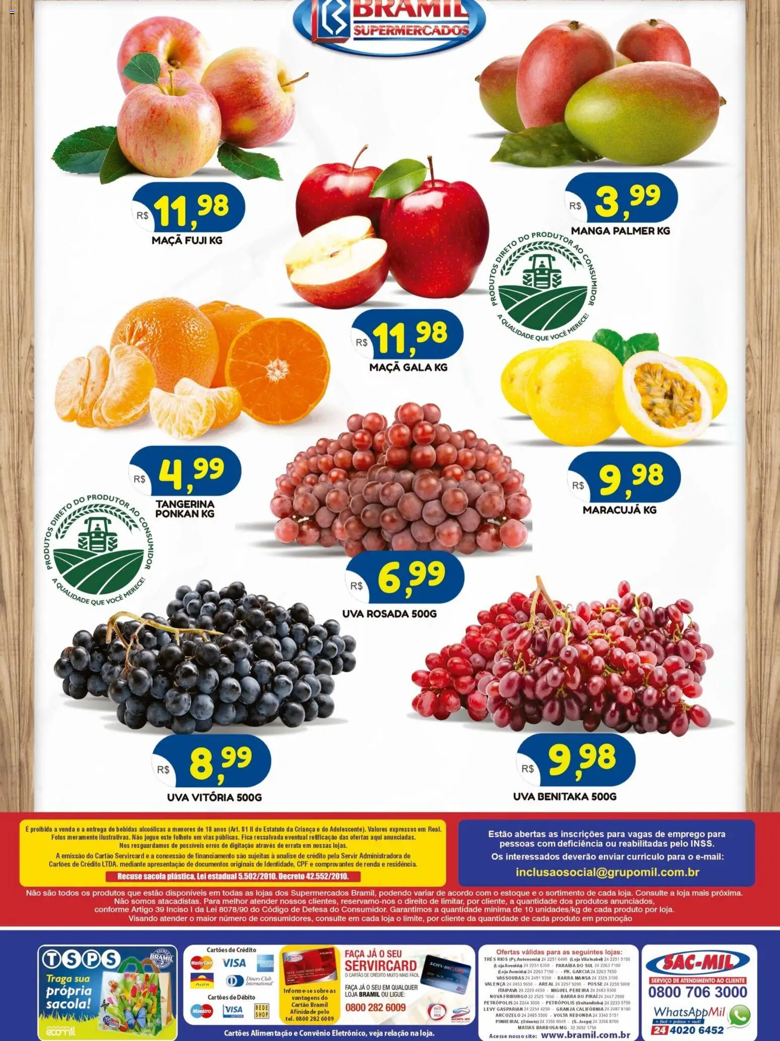Bramil Supermercados Folheto - válido de 21.04.2026 | Página: 2 | Produtos: Maracujá, Faca, PC