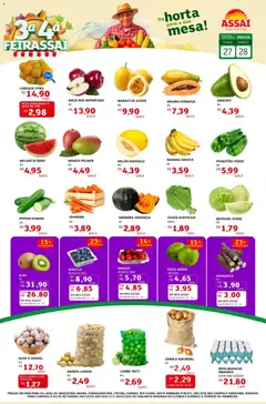 Encarte Assaí Atacadista - Folheto - Pré-Visualização do folheto da loja Assaí Atacadista, válido de 27.01.2026