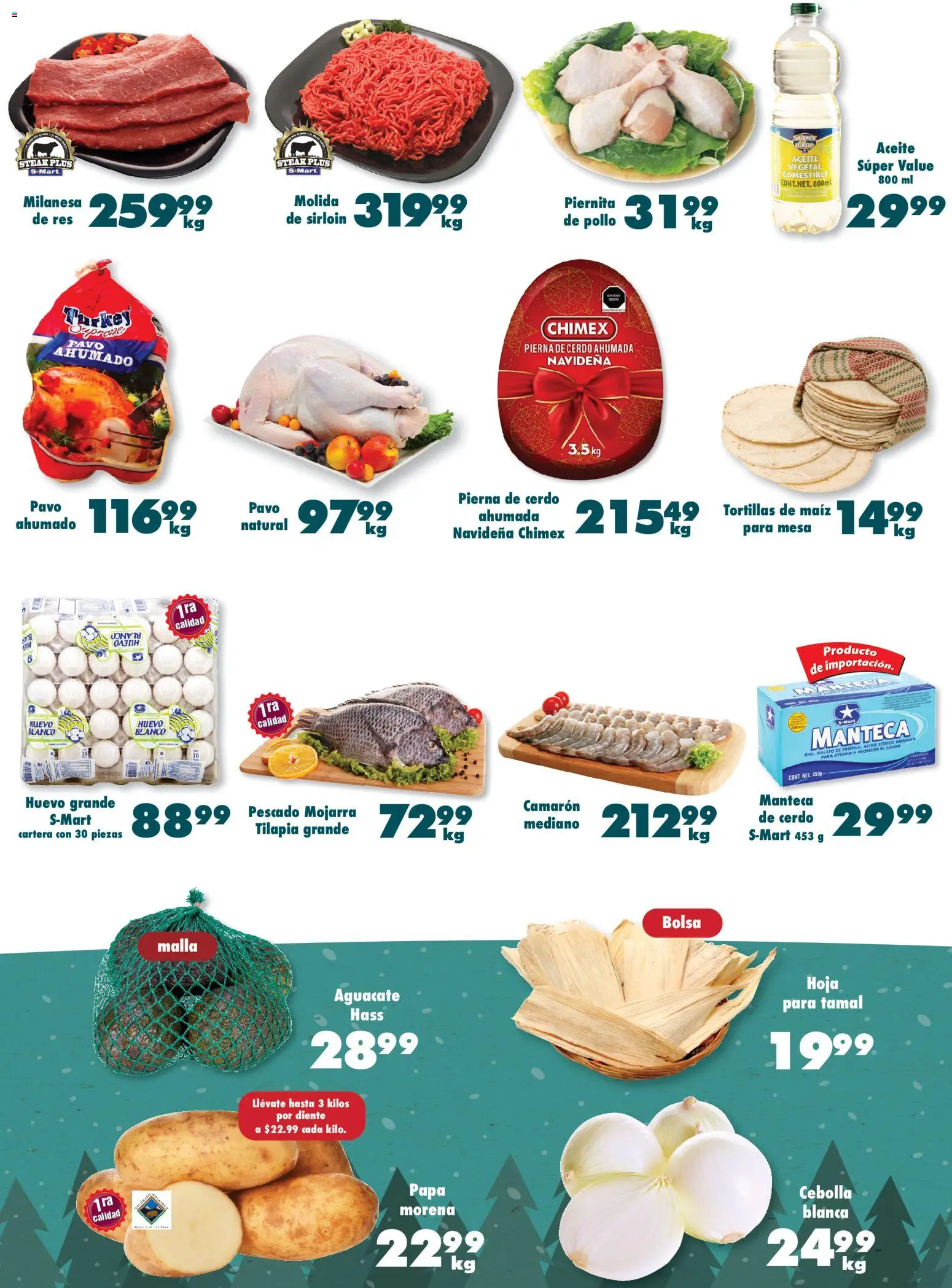 Nuevas ofertas de S-Mart válidas en toda la República Mexicana desde el 05.12.2025. ¡Encuentra las mejores ofertas en S-Mart folleto Matamoros! | Página: 4 | Productos: Huevo, Aceite, Aguacate, Malla
