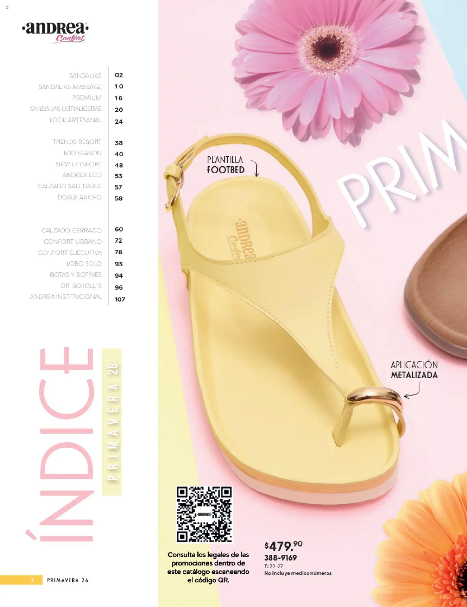 Nuevas ofertas de Andrea válidas en toda la República Mexicana desde el 25.01.2026. ¡Encuentra las mejores ofertas en Andrea catálogo Calzado Confort ! | Página: 2 | Productos: Botas, Sandalias, Botines