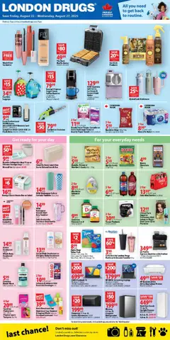 Preview of London Drugs weekly flyer / circulaire from shop London Drugs valid from 22.08.2025