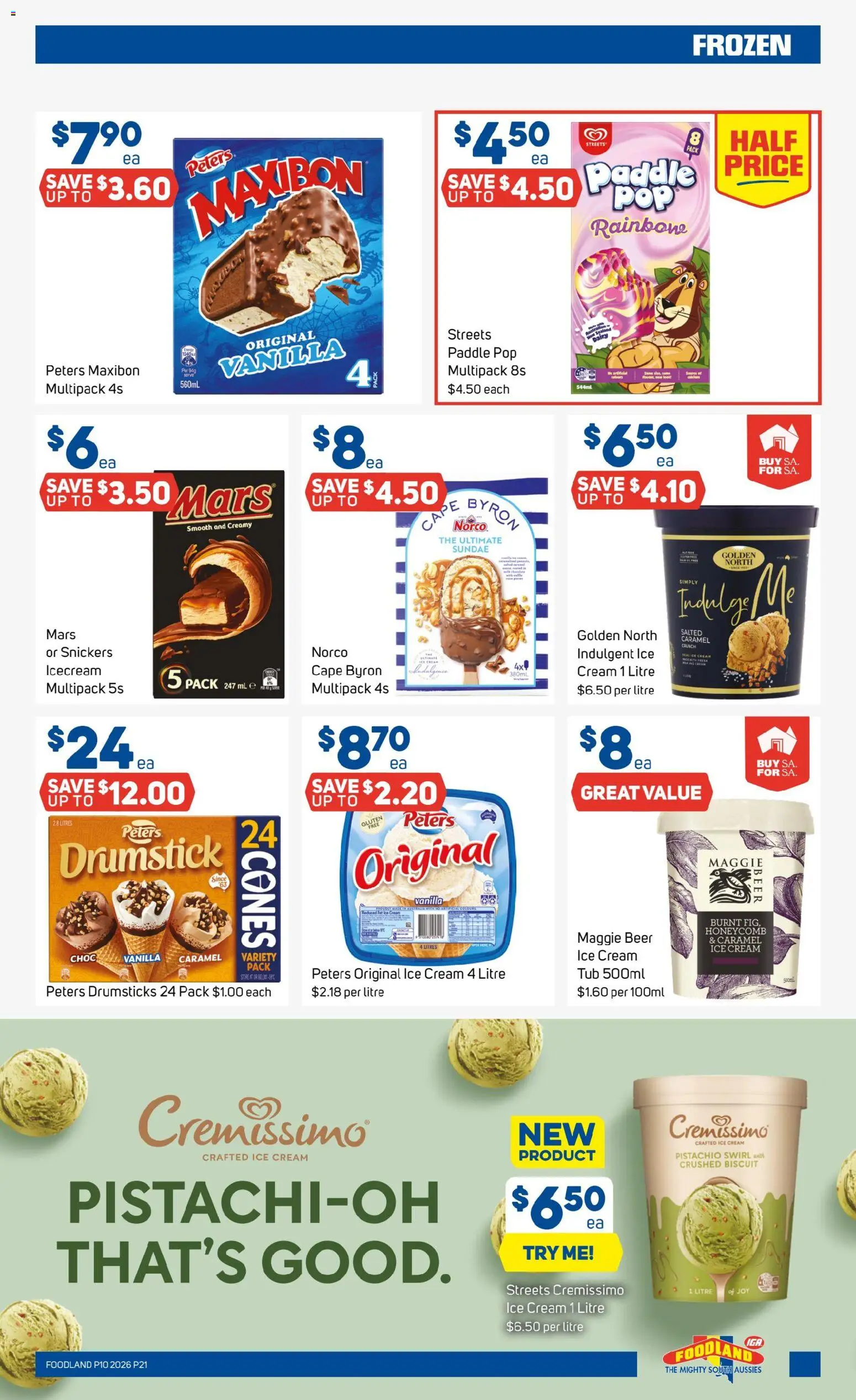 Foodland catalogue - valid from 04.03.2026 | Page: 21 | Products: Beer, Cream, Ice cream