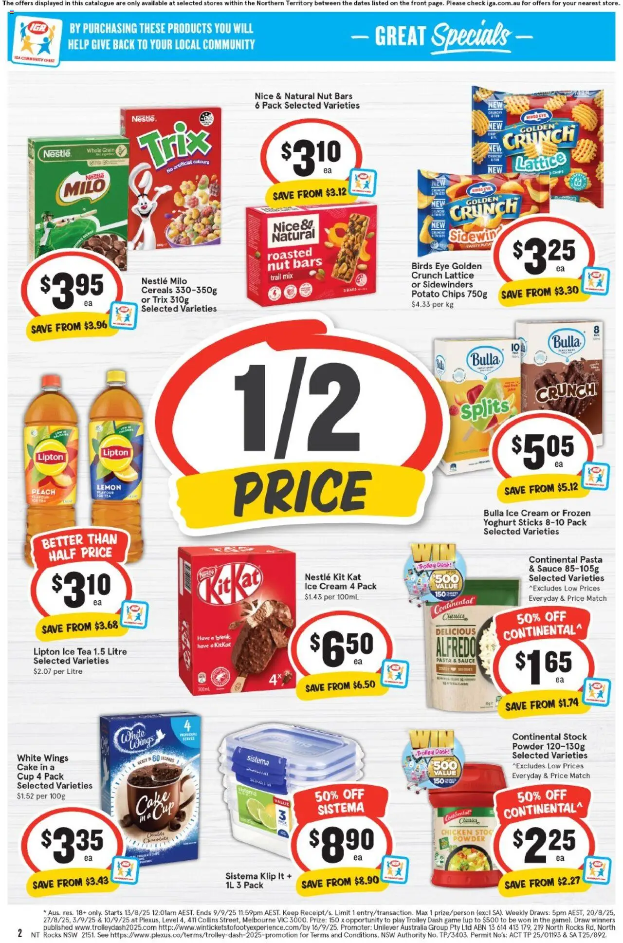 IGA catalogue - valid from 20.08.2025 | Page: 2 | Products: Powder, Yoghurt, Lemon, Game
