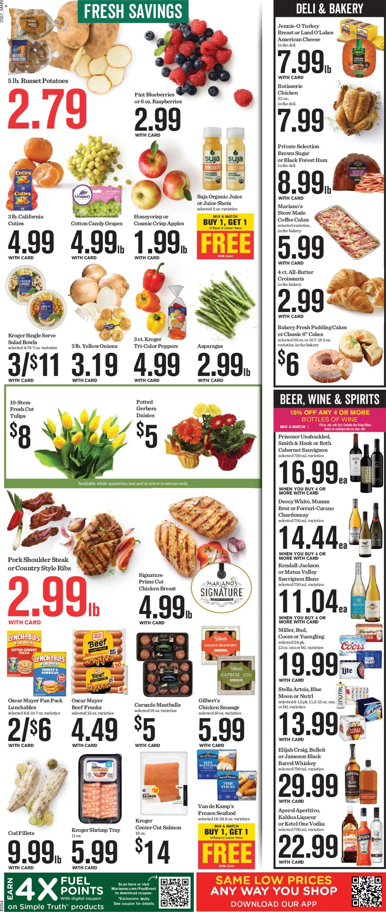 Mariano's Weekly Ad - valid from 21.01.2026 | Page: 7 | Products: Asparagus, Fish, Beef, Croissants