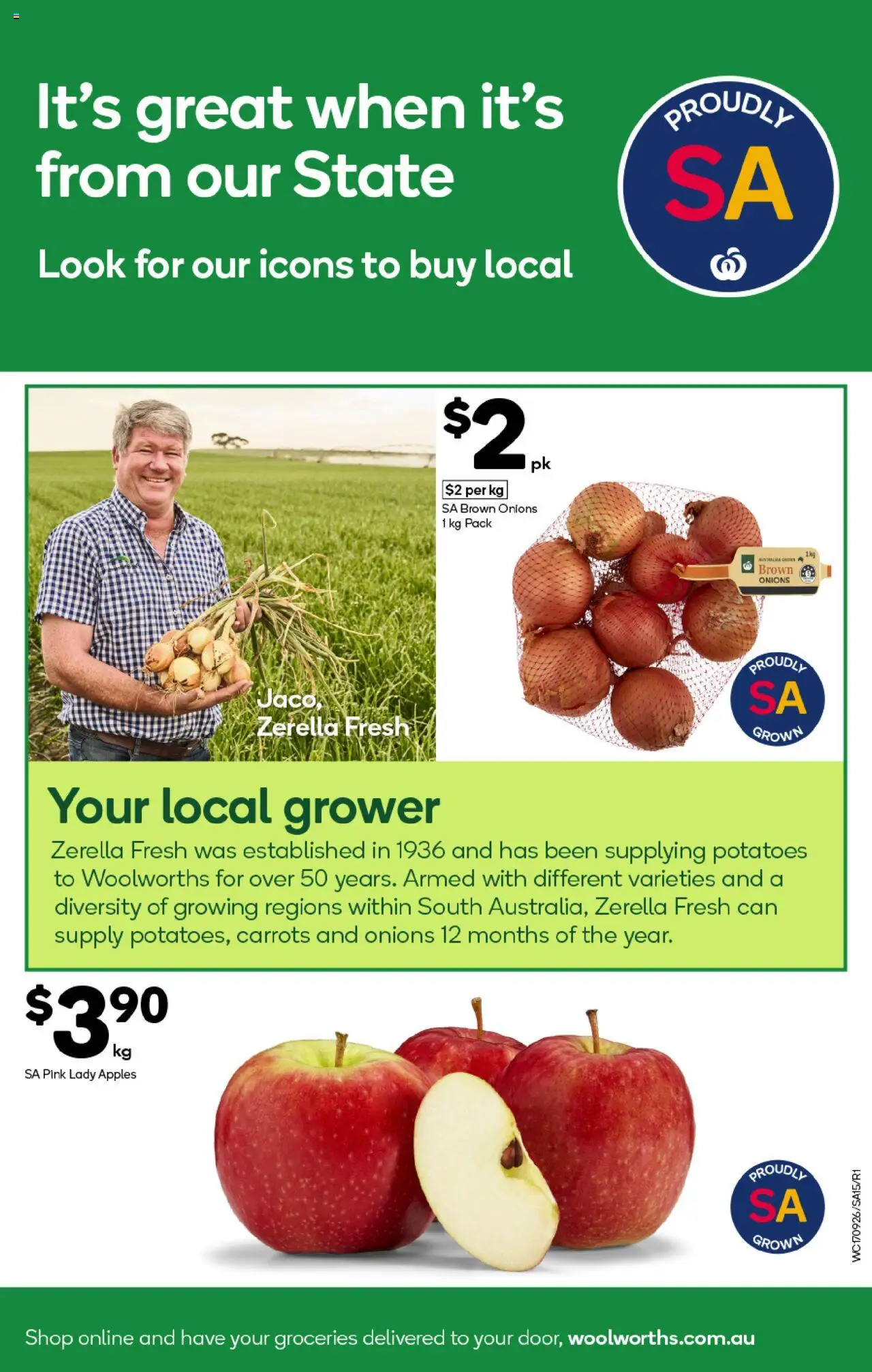 Woolworths catalogue - valid from 17.09.2025 | Page: 15 | Products: Apples, Carrots, Potatoes, Onions