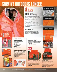 Preview of Cabela's weekly ads valid from 11.08.2025 | Page: 192 | Products: Blanket, Water