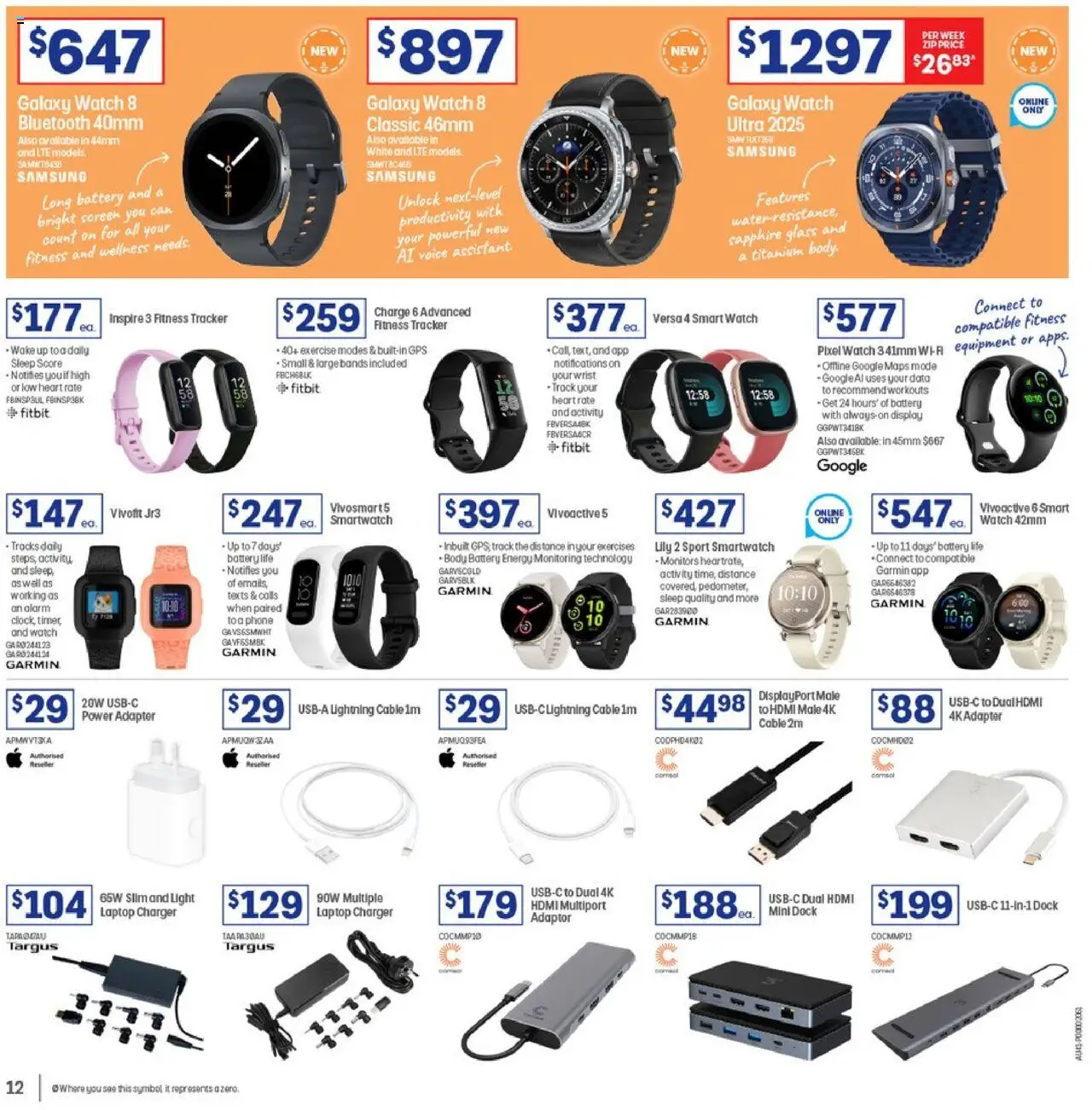 Officeworks catalogue - valid from 07.08.2025 | Page: 12 | Products: Light, Phone, Cable, Screen