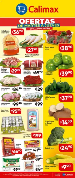 Vista previa de Calimax folleto, nuevo folleto de la tienda, válido en México a partir del 27.01.2026