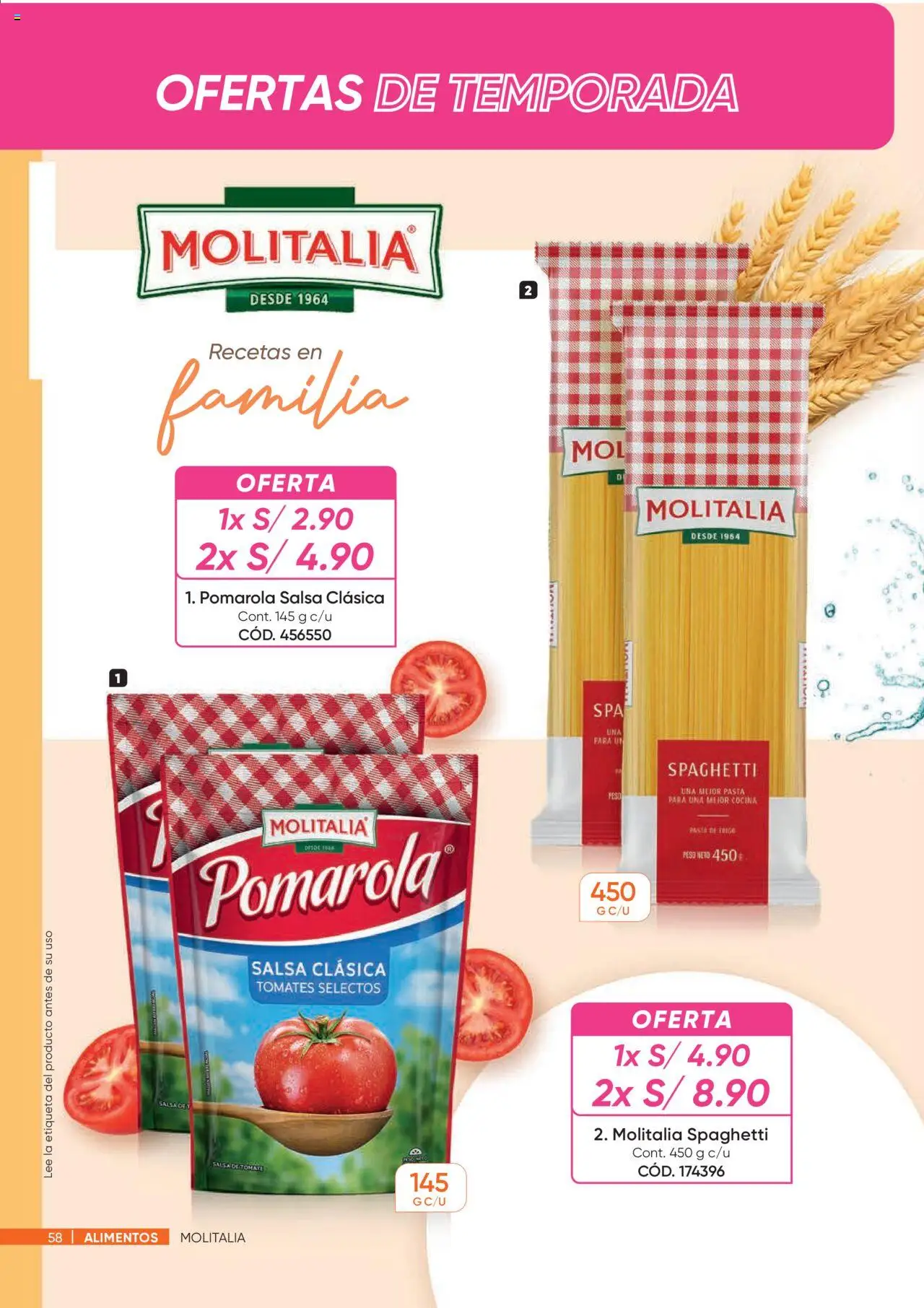 Catálogo Azzorti válido desde 28.07.2025 | Página: 58 | Productos: Tomates, Pasta, Cocina, Peso