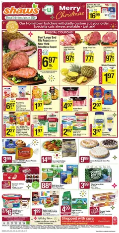 Preview of Shaw's weekly ads valid from 19.12.2025