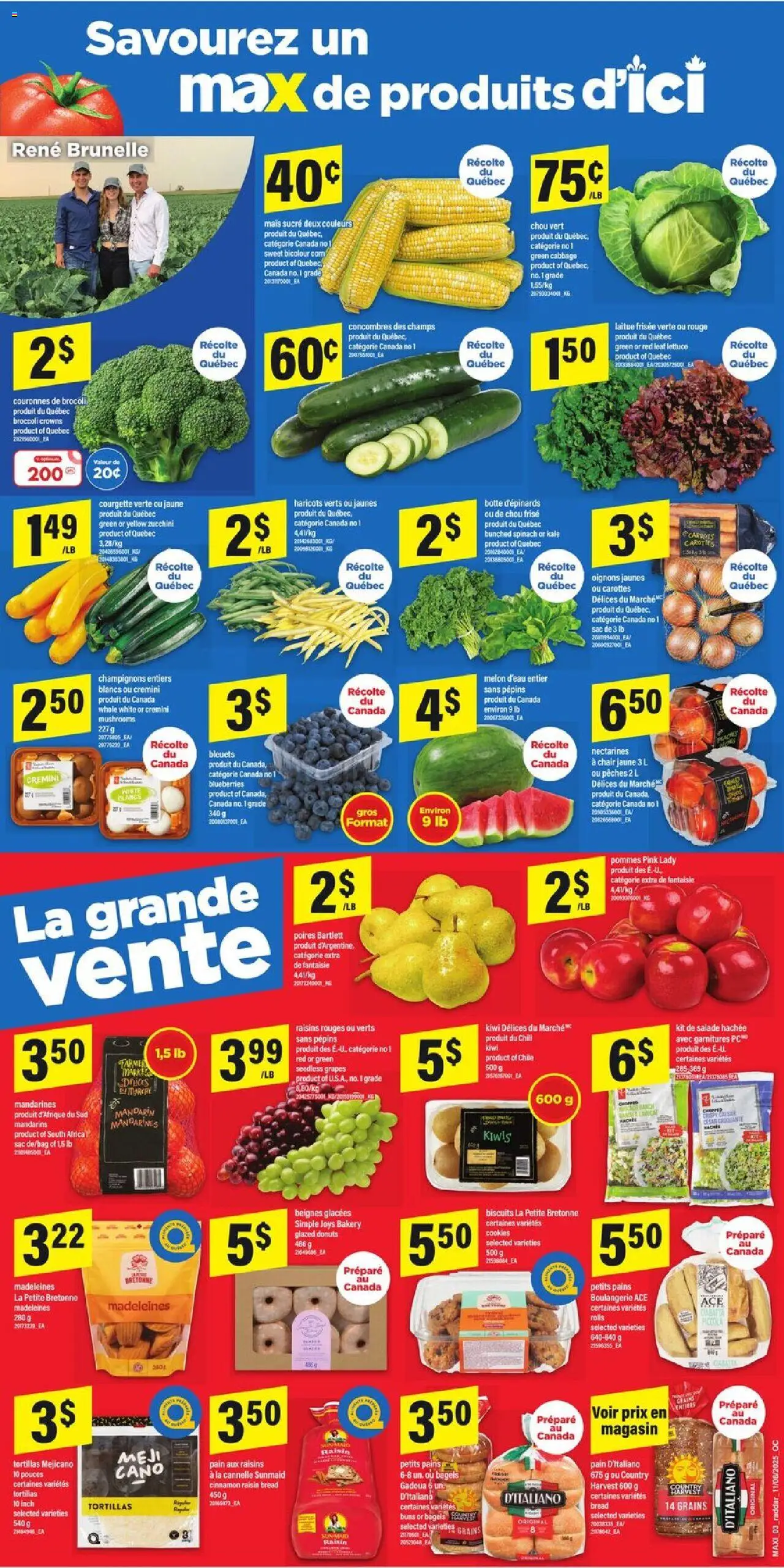 Maxi flyer valid from 14.08.2025 | Page: 4 | Products: Kiwi, Cookies, Bag, Chair